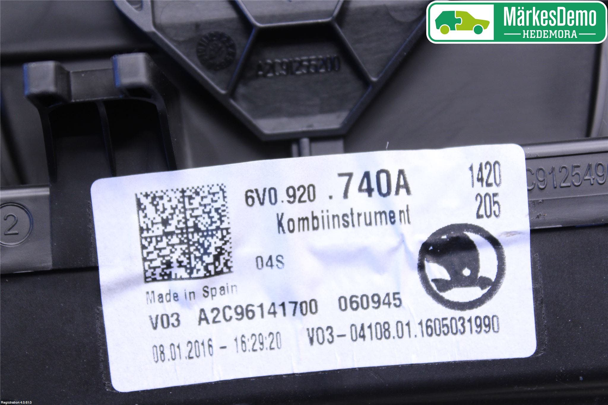 Skoda FABIA 15-21 Instrument Komb