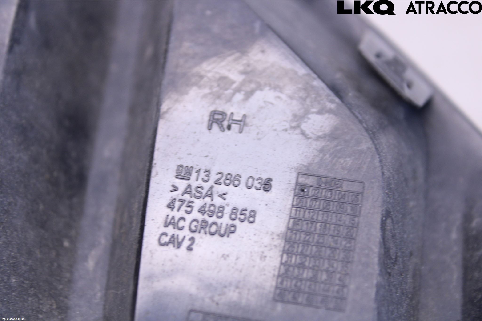 Opel CORSA D 07-14 Dimljussarg Fram