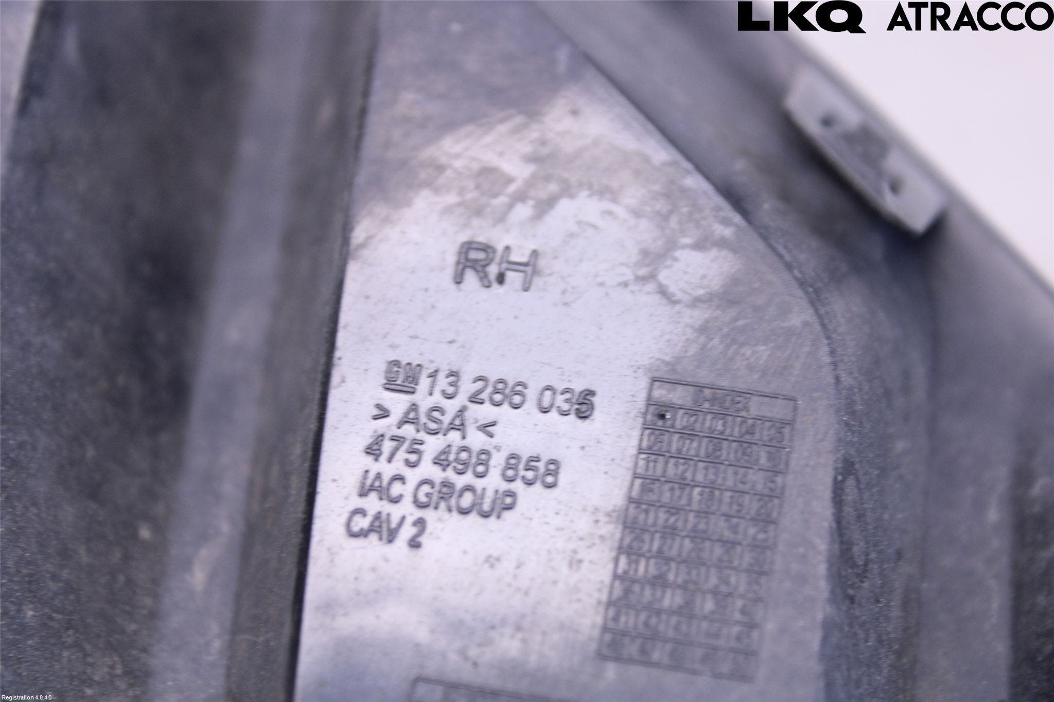 Opel CORSA D 07-14 Dimljussarg Fram