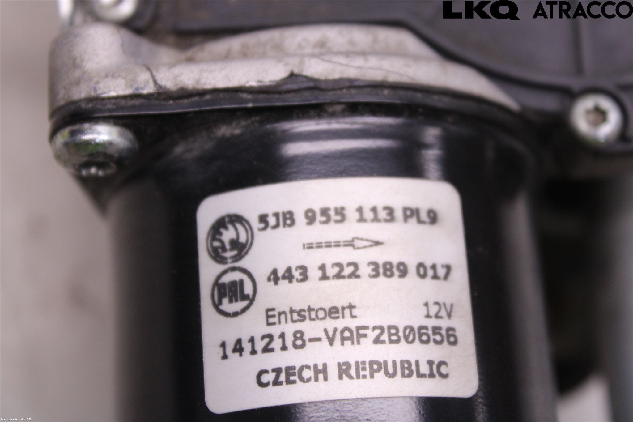 Skoda FABIA 15-21 Torkarmotor Vindruta