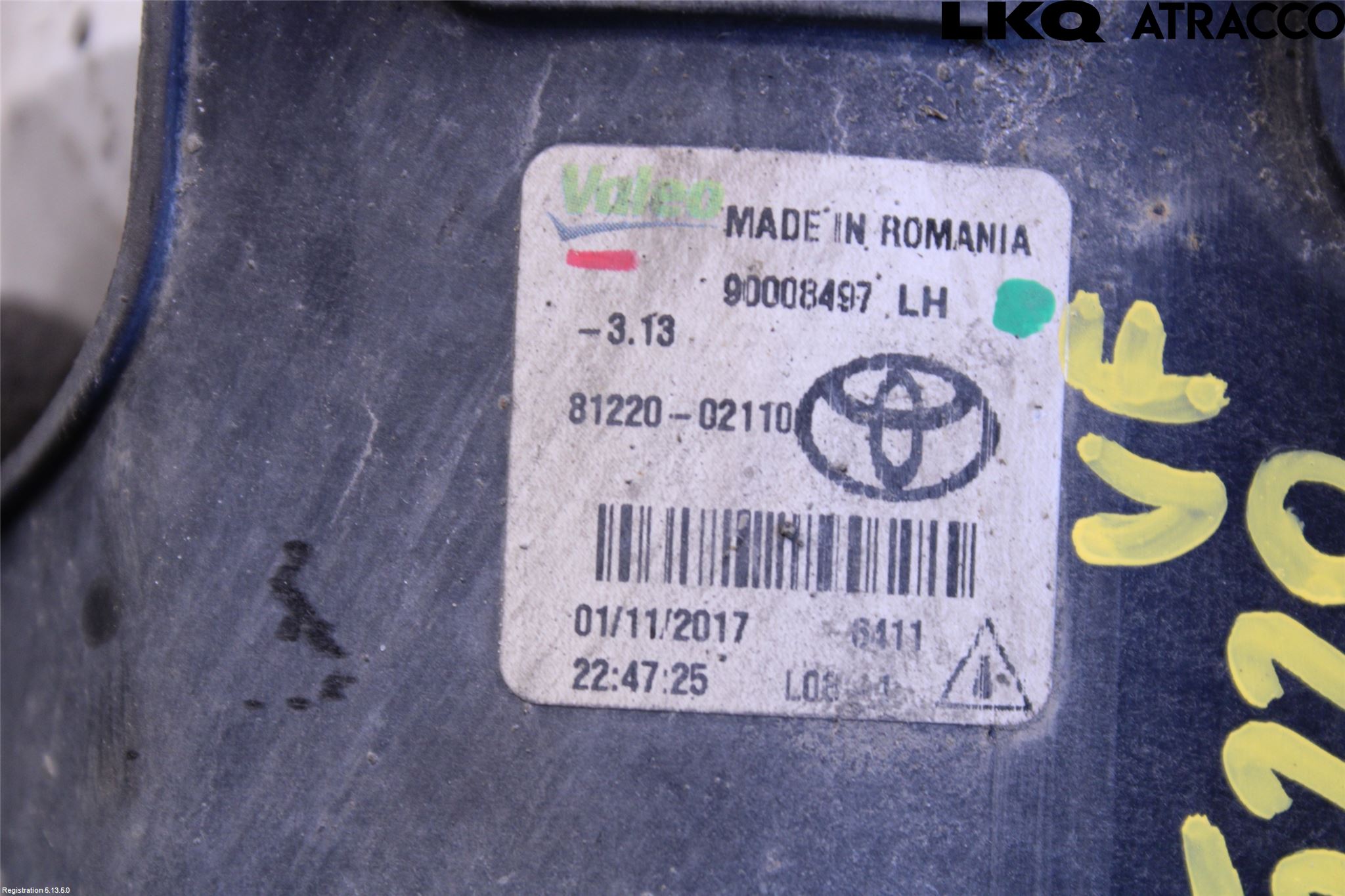 Toyota AURIS 13-19 Dimljus-Varselljus Fram