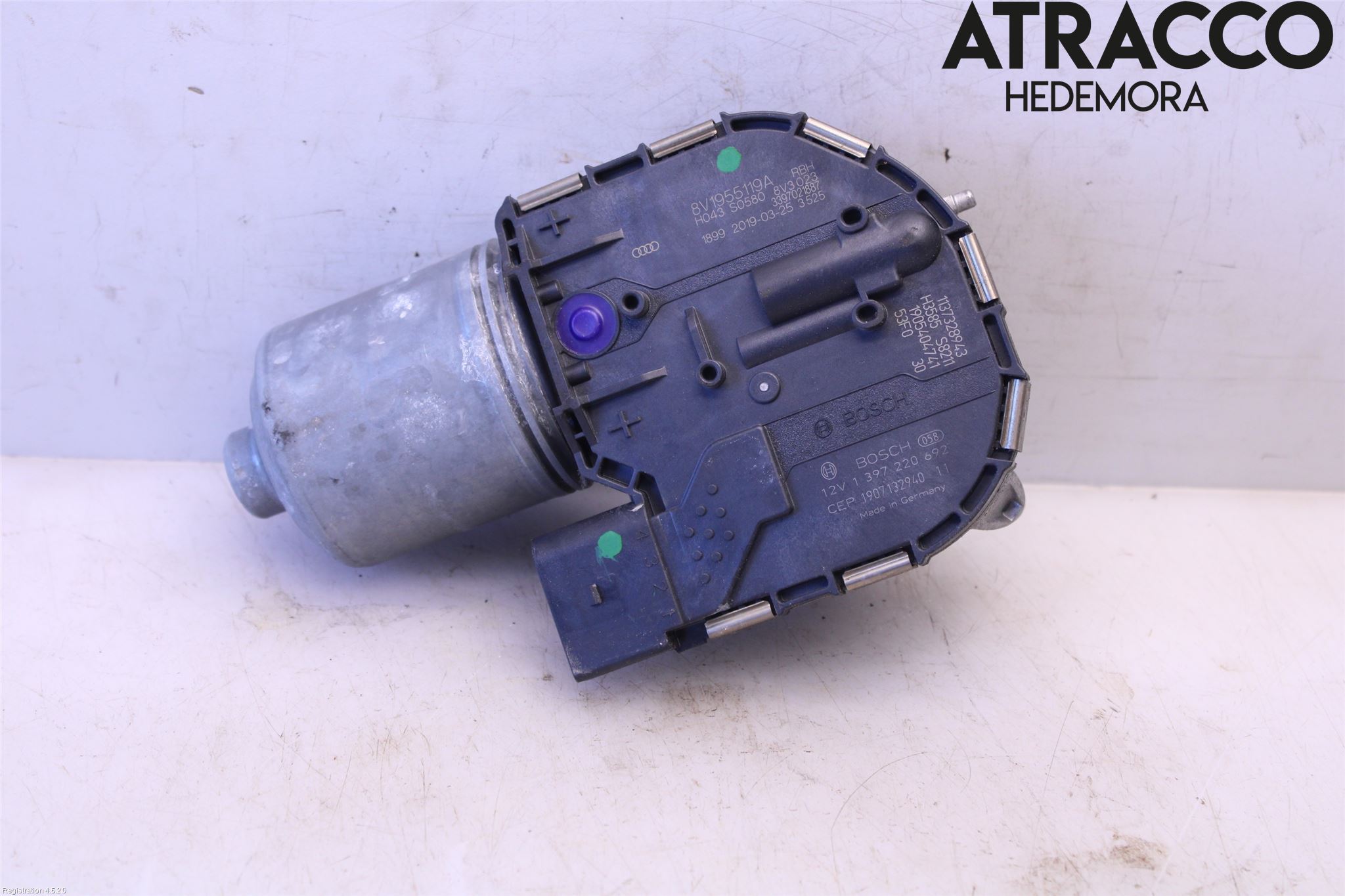 Audi A3/S3 8V 13-20 Torkarmotor Vindruta