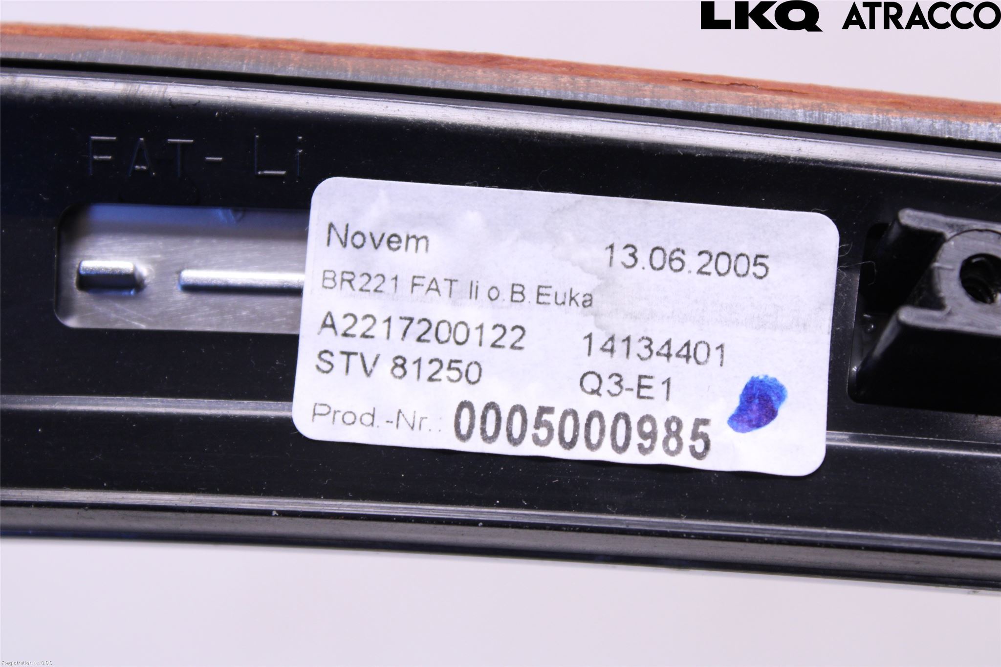 Mercedes-Benz MB S-KLASS (W221) 05-13 Dörrklädsel Inlägg-List Vä