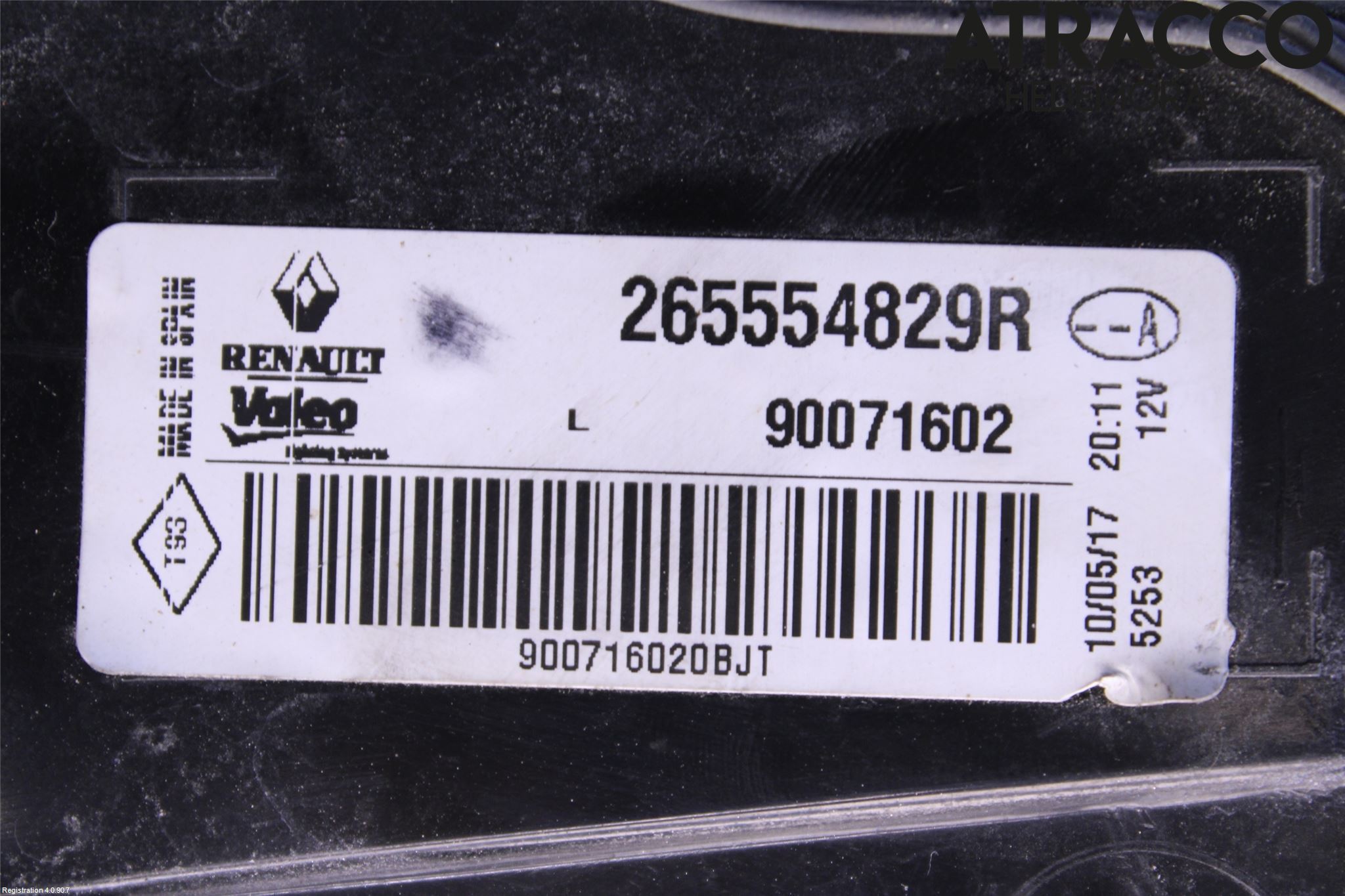 Renault MEGANE IV 16-23 Bakljus Vänster