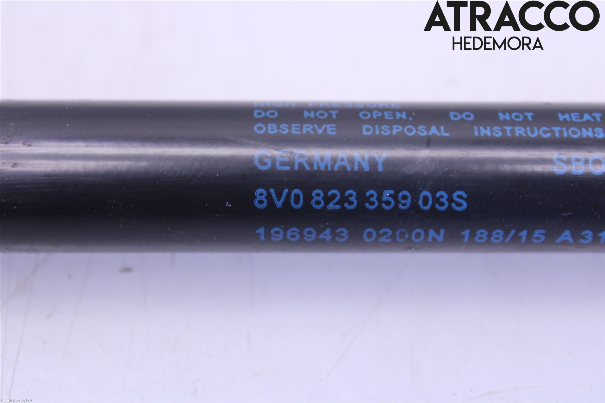 Audi A3/S3 8V 13-20 Gasfjäder Motorhuv