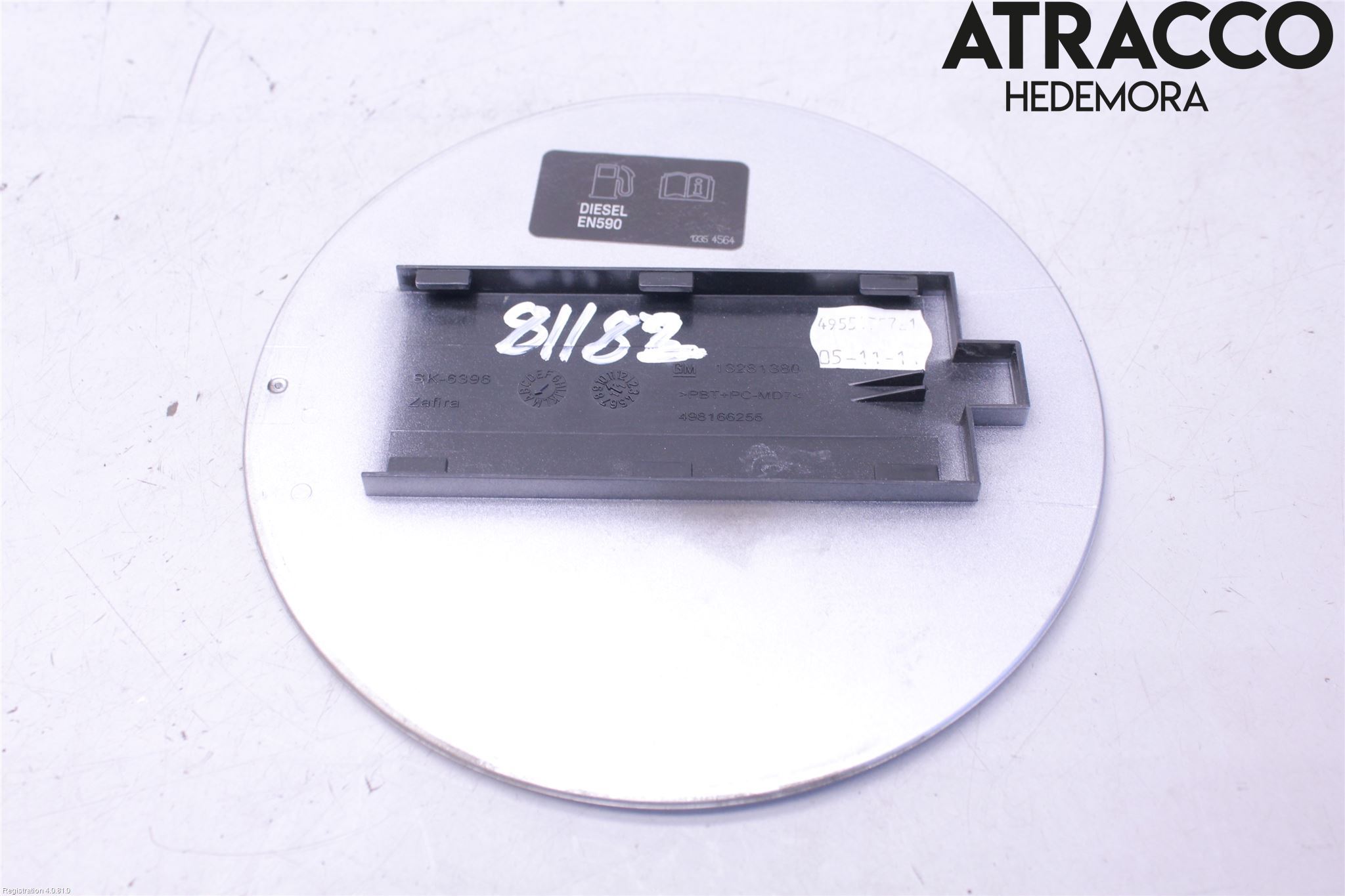 Opel ZAFIRA C 12-19 Tanklucka