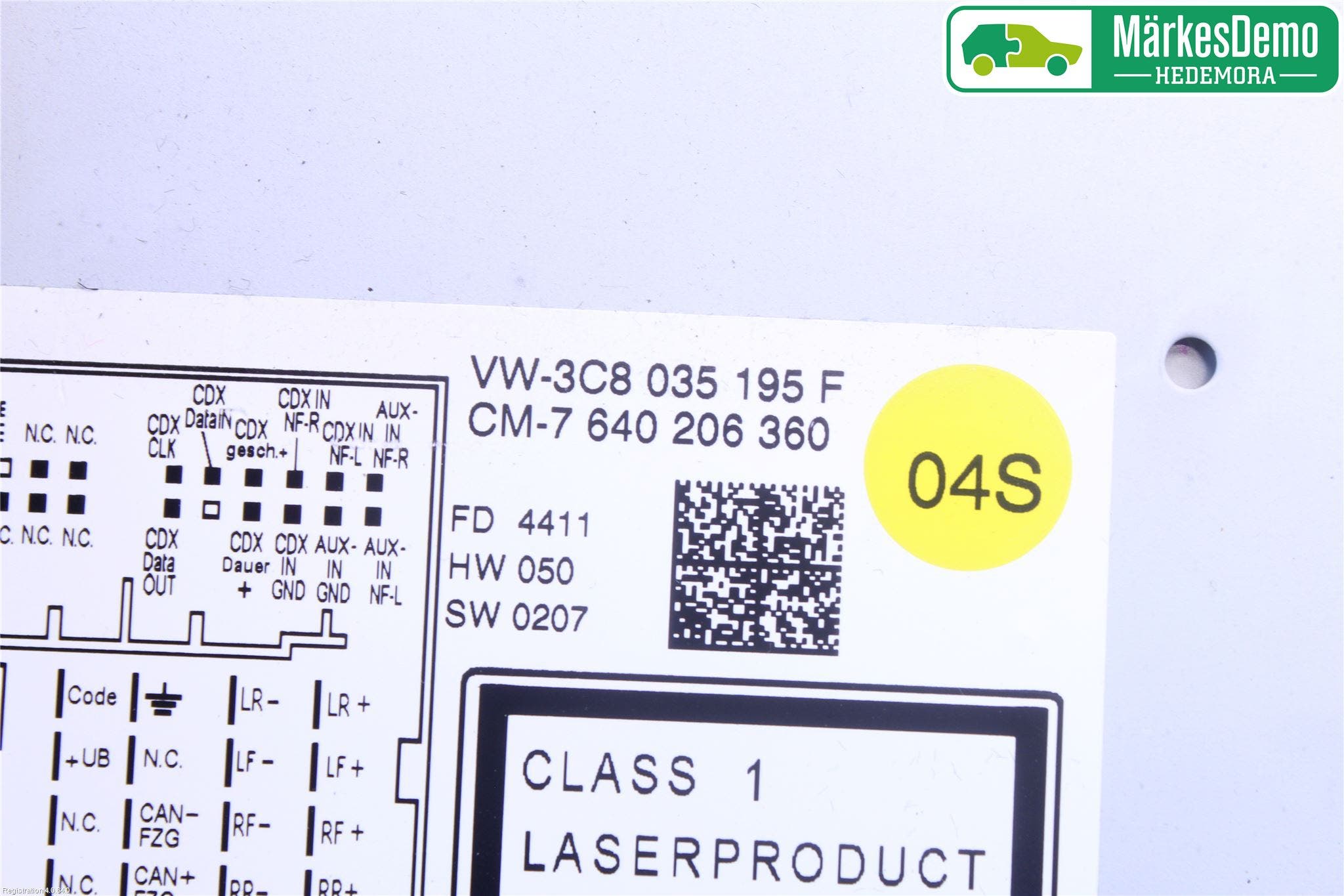 Volkswagen VW PASSAT 11-14 Cd Radio - Multimediapanel