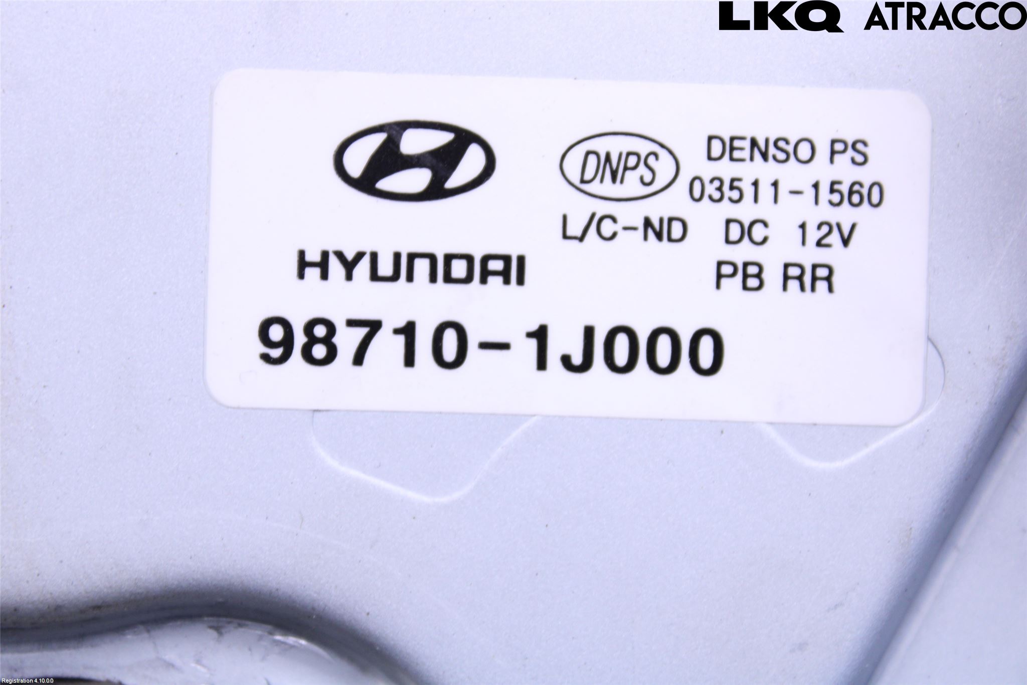 Hyundai i20 PB 09-14 Torkarmotor Baklucka