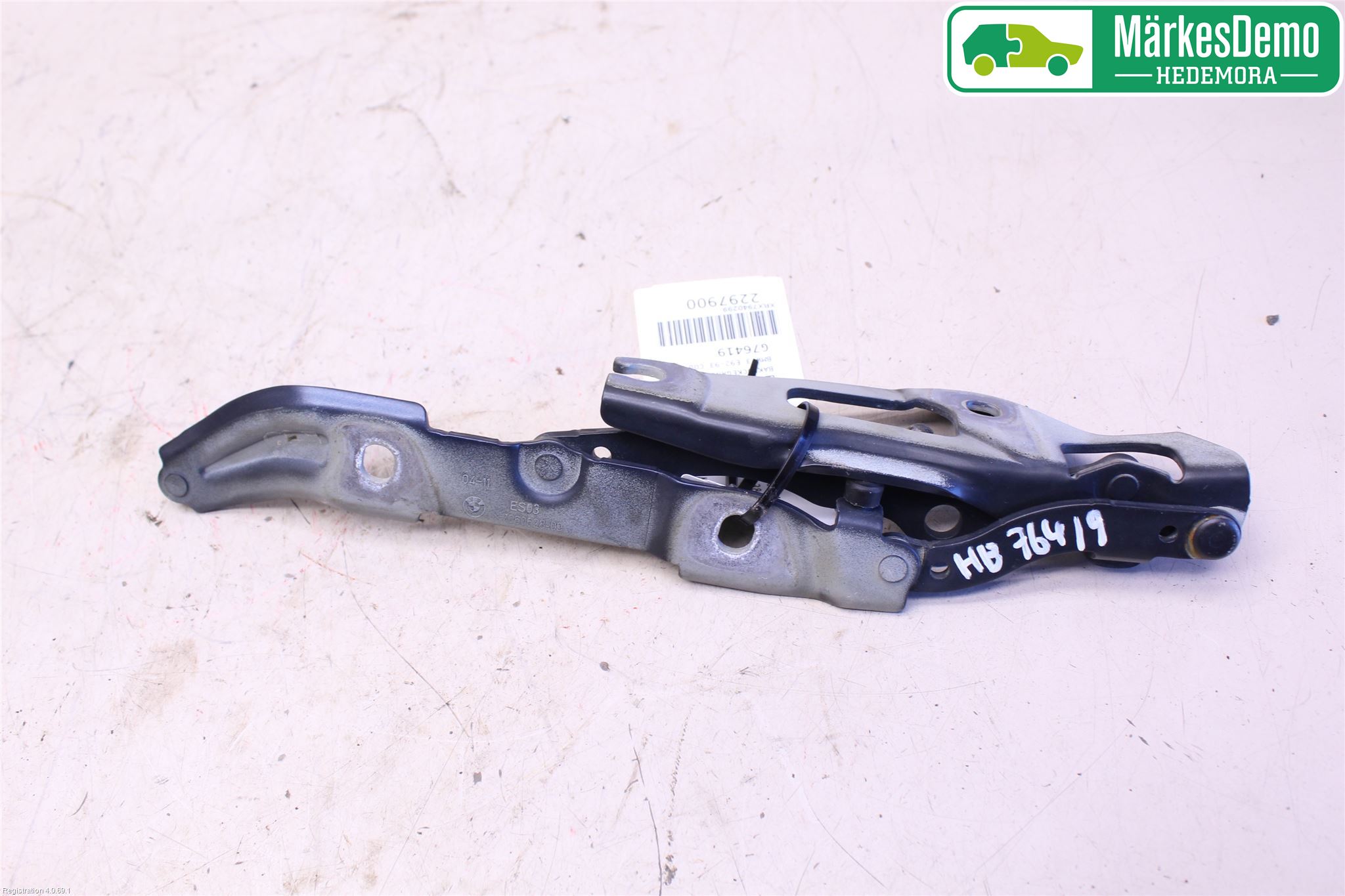 BMW 3 E92/93 Coupé/Cab 05-14 Bakluckegångjärn Hö