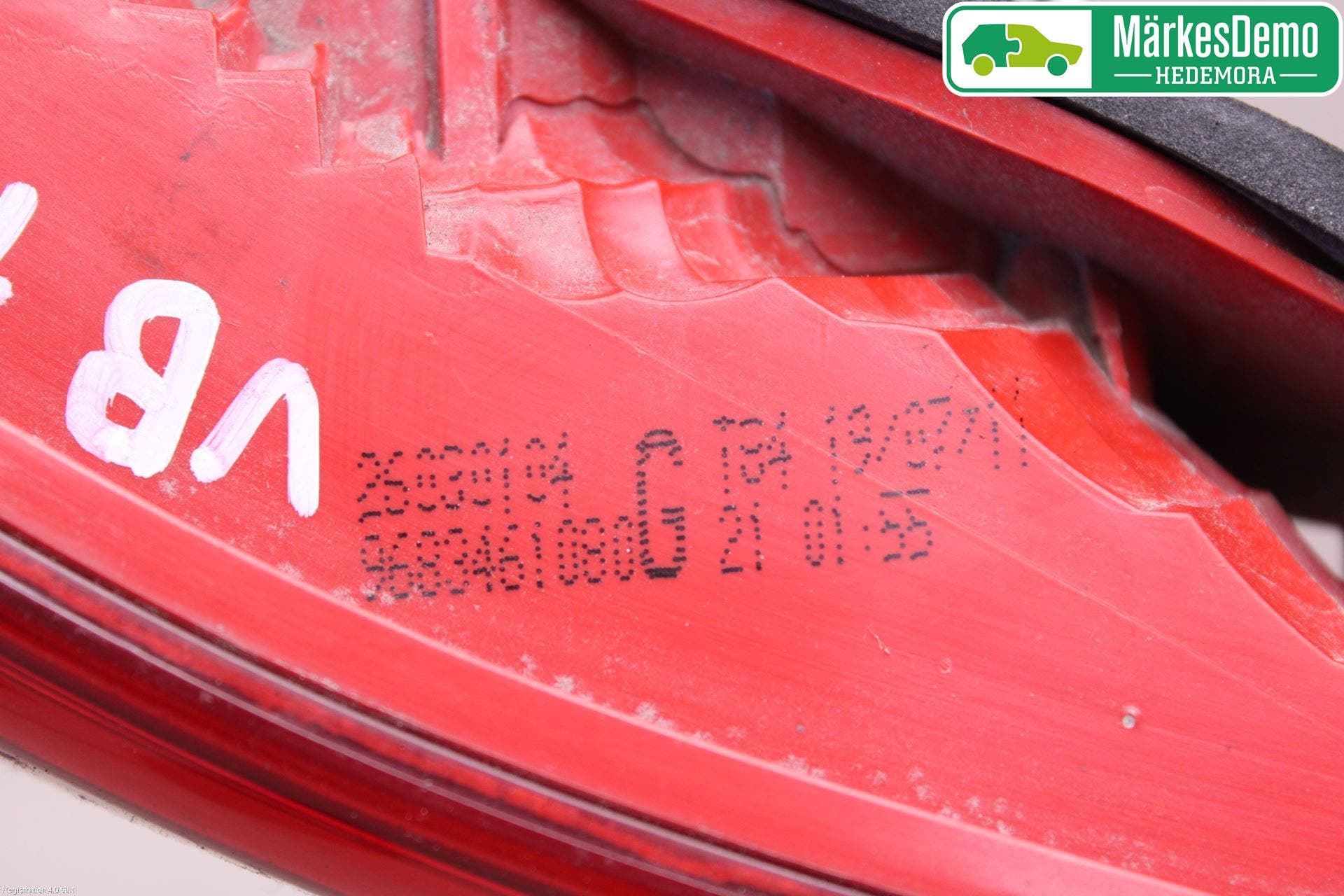 Peugeot 3008 09-16 Bakljus Lucka Vä