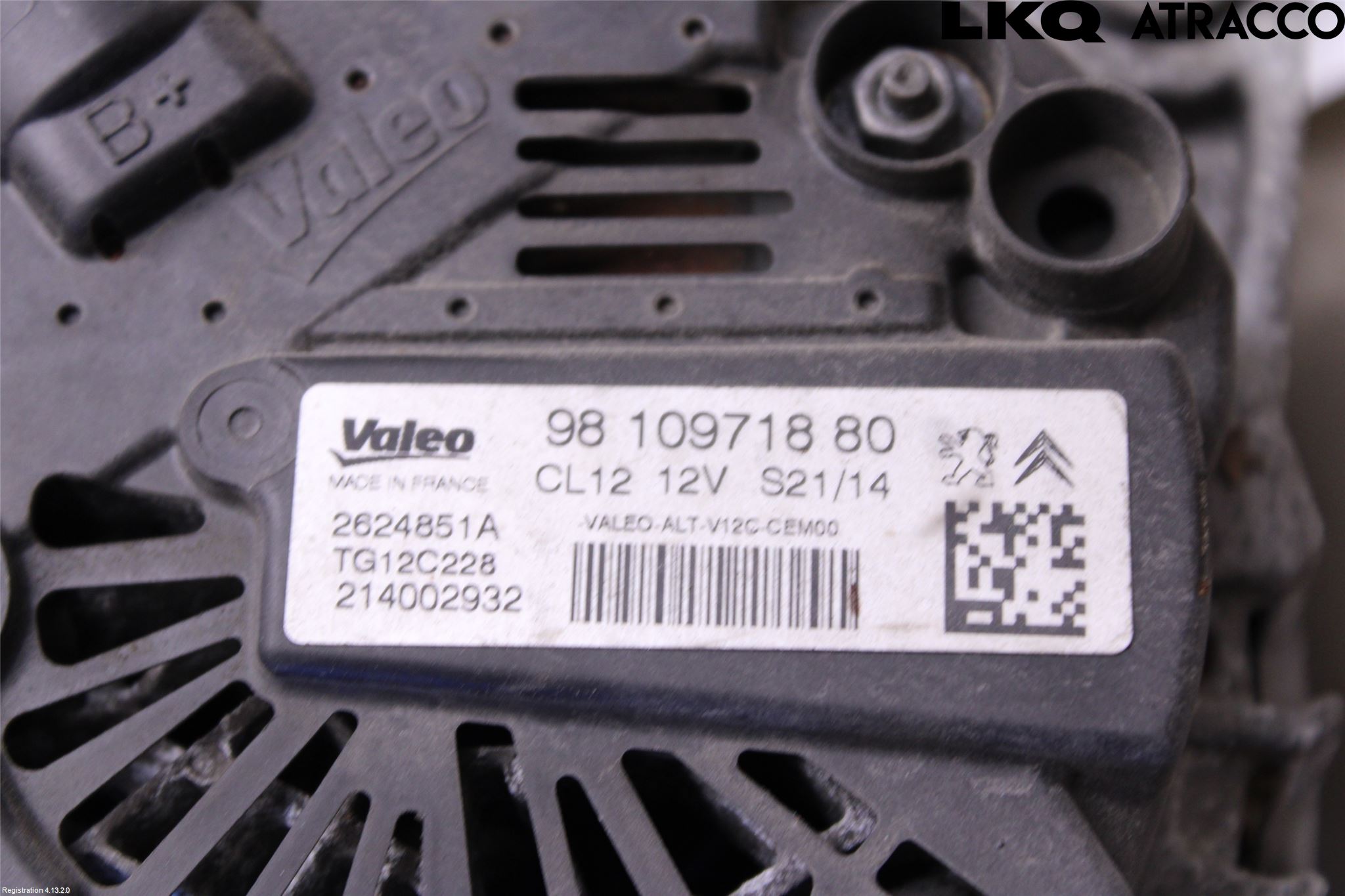 Citroen C4 CACTUS 14-20 Generator