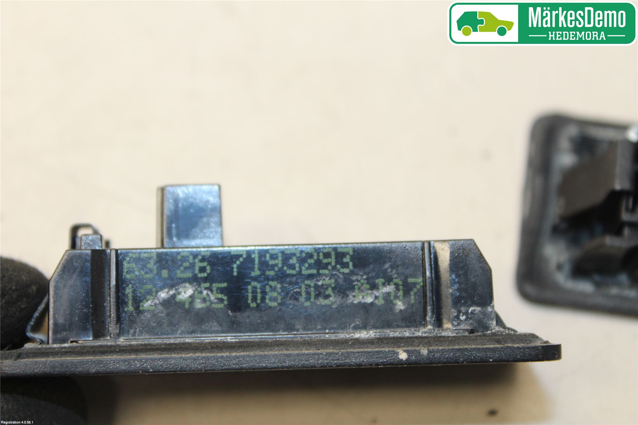 BMW X1 E84 10-15 Skylt Belysning