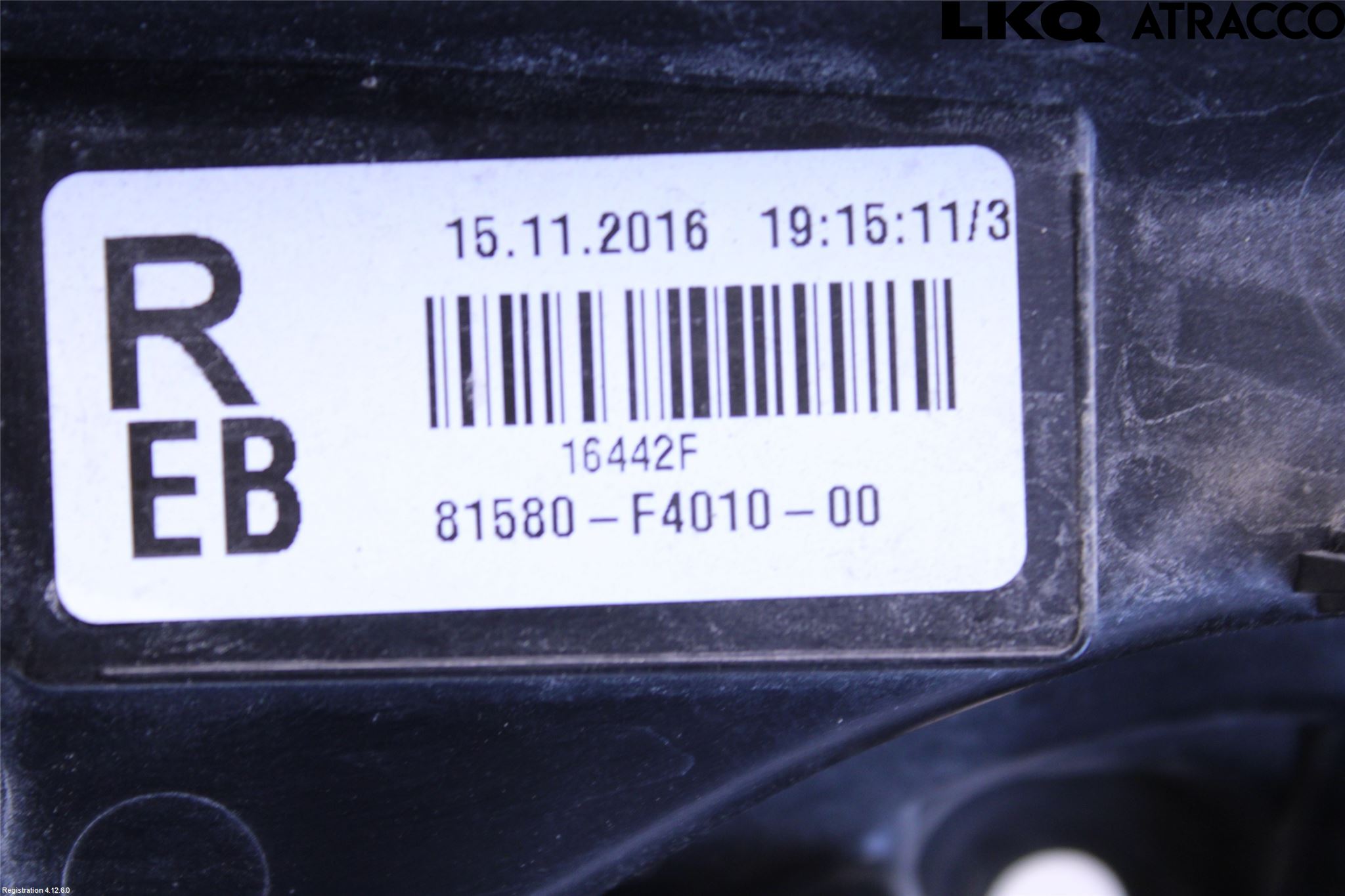 Toyota C-HR 16-23 Bakljus Lucka Hö