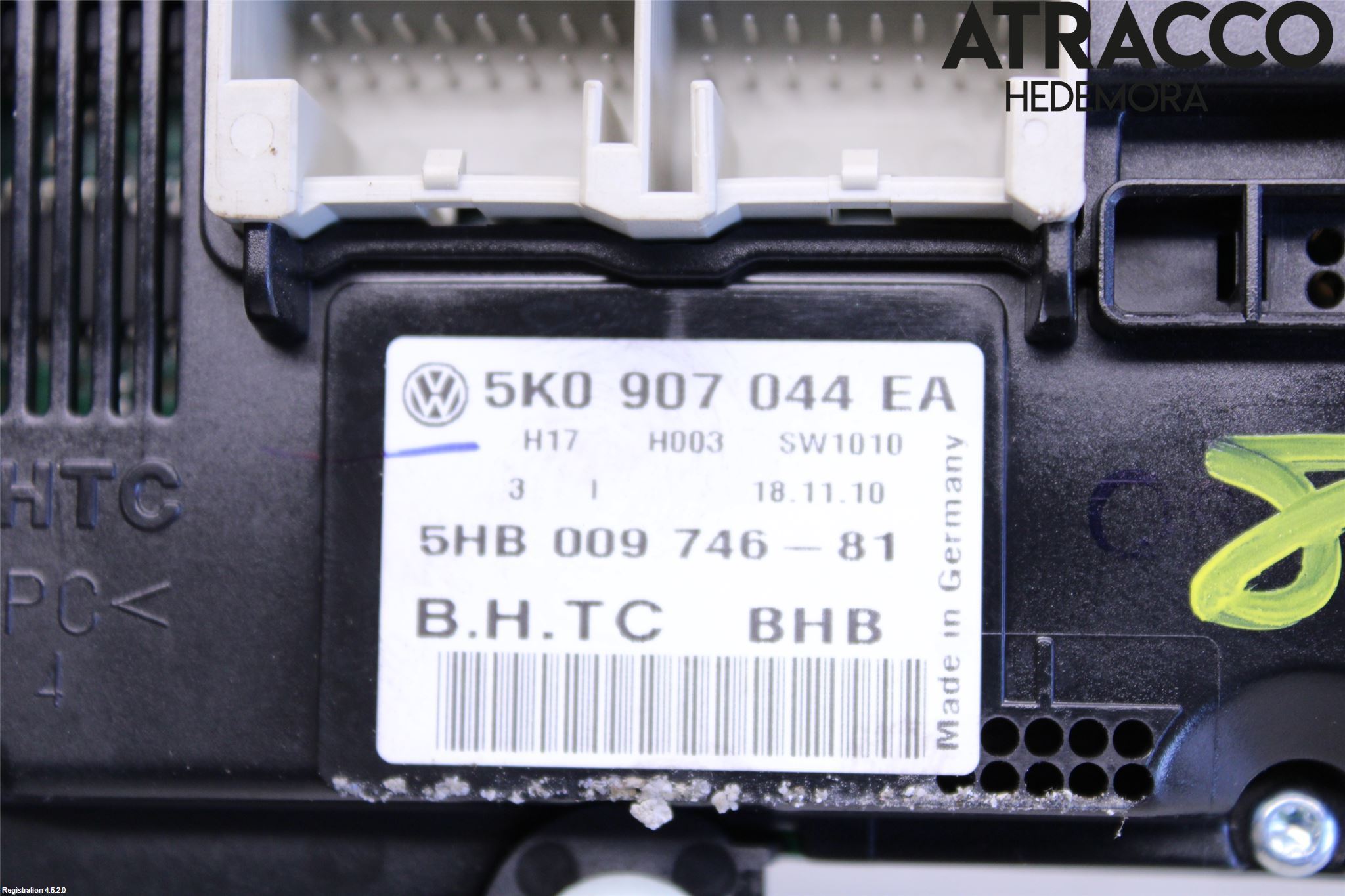 Volkswagen VW TOURAN 10-15 Ac Styrenhet Ac Manöveren