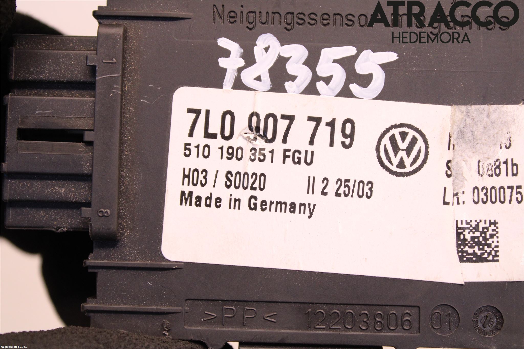 Porsche CAYENNE 03- Styrenhet Billarm