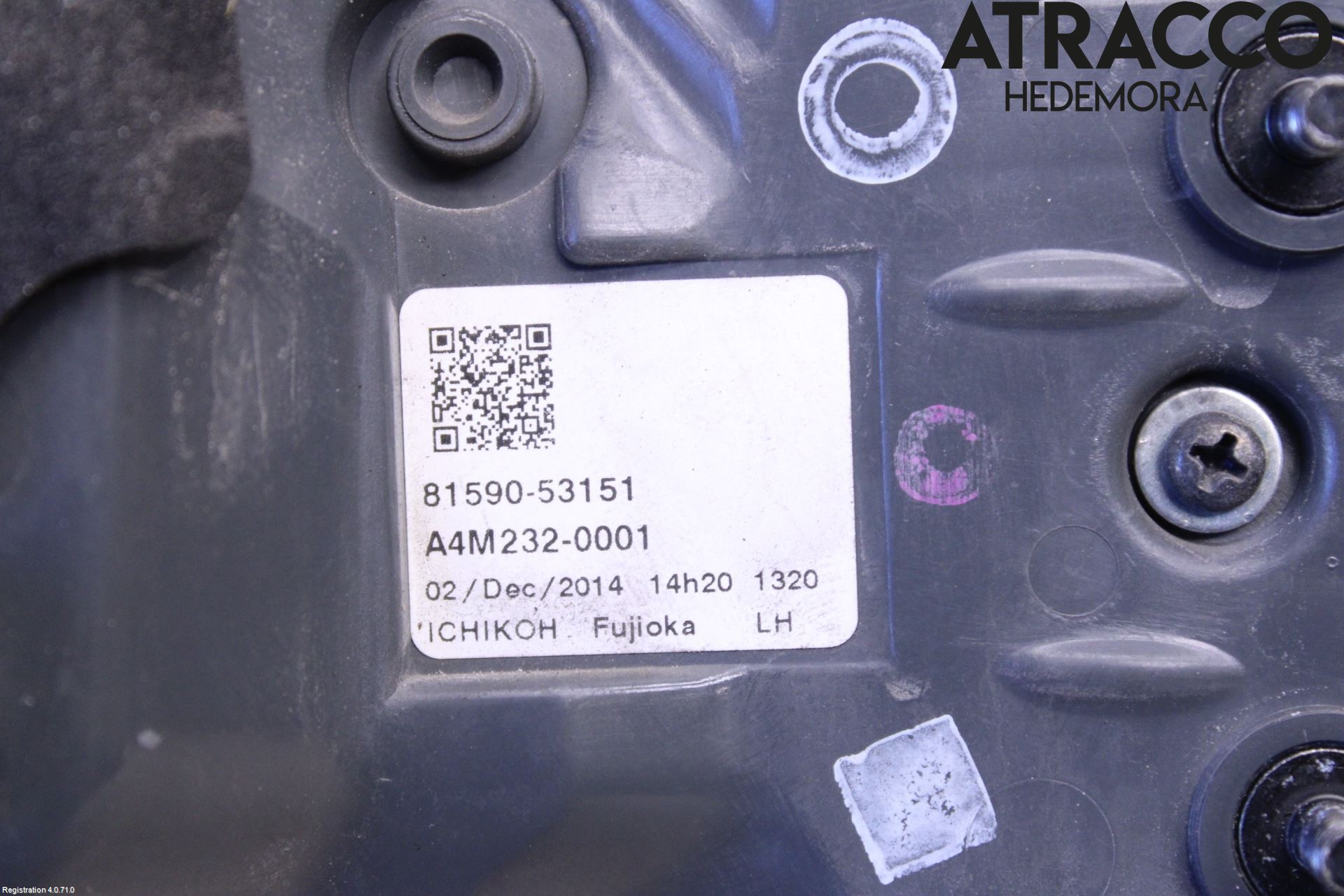 Lexus IS 250/350 14-20 Bakljus Lucka Vä