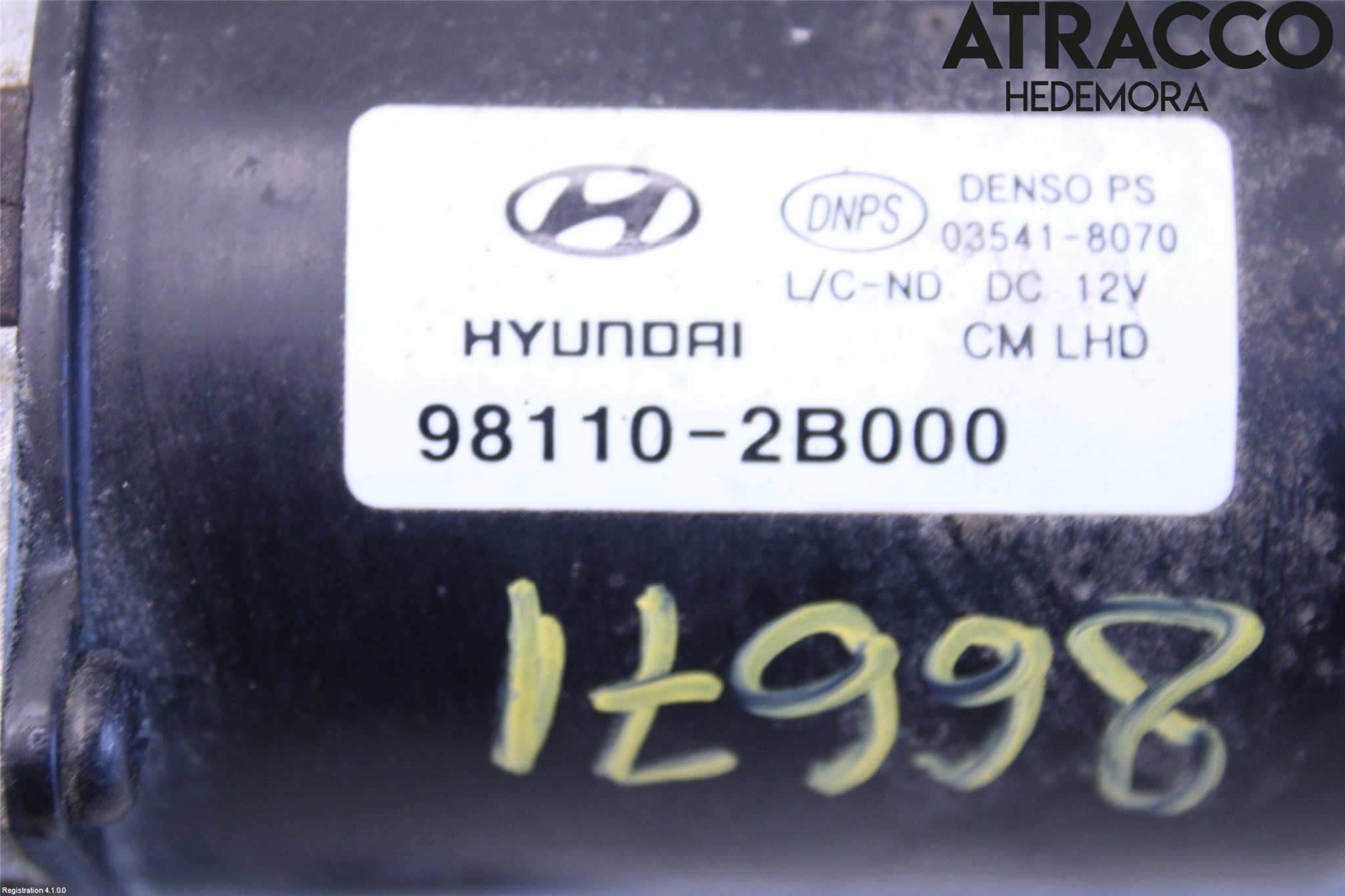 Hyundai SANTA FE  06-12 Torkarmotor Vindruta