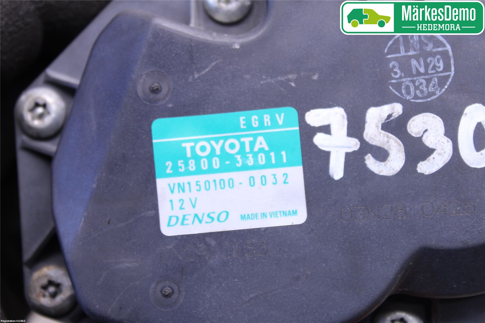 Toyota AURIS 10-12 Egr Ventil