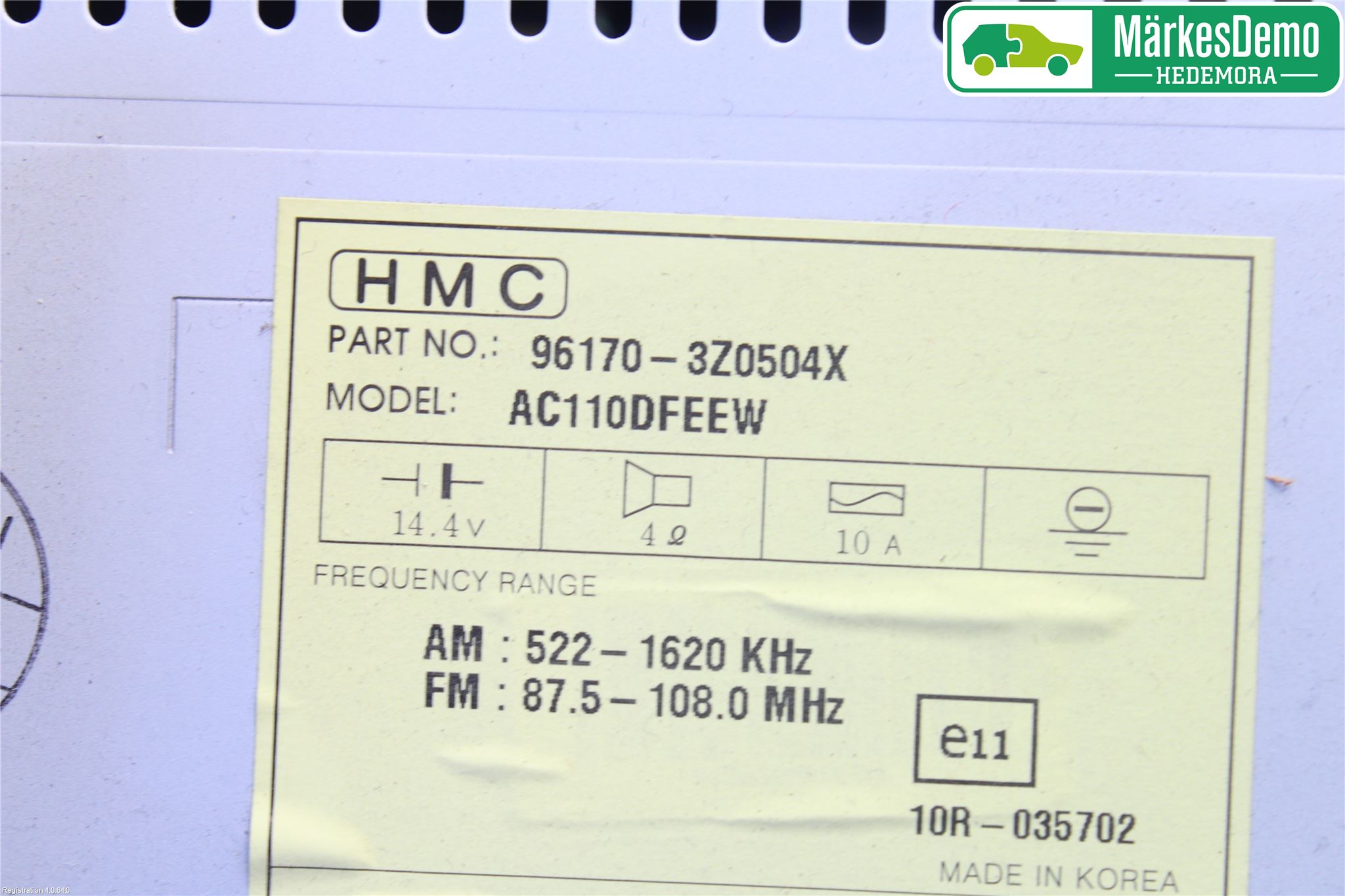 Hyundai i40 08-15 Cd Radio - Multimediapanel