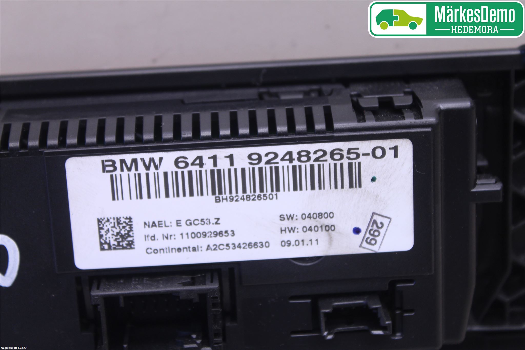 BMW X3 F25 10-17 Ac Styrenhet Ac Manöveren