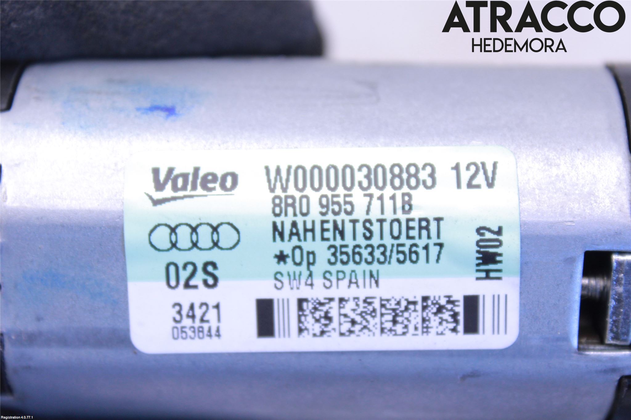 Audi Q5 09-16 Torkarmotor Baklucka