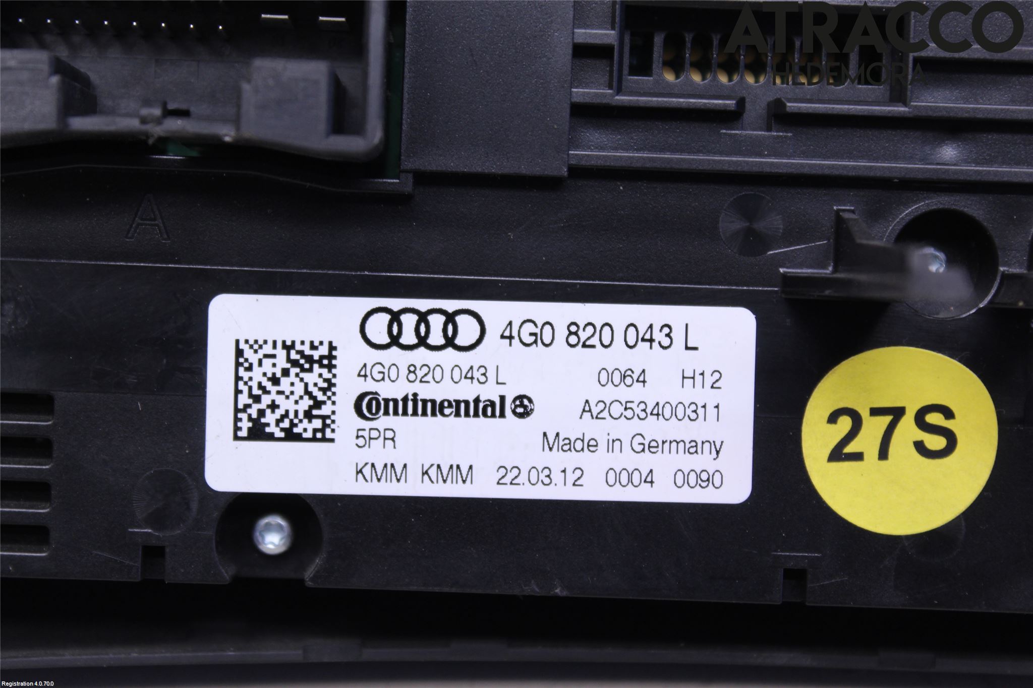 Audi A7/S7 4G 11-17 Ac Styrenhet Ac Manöveren