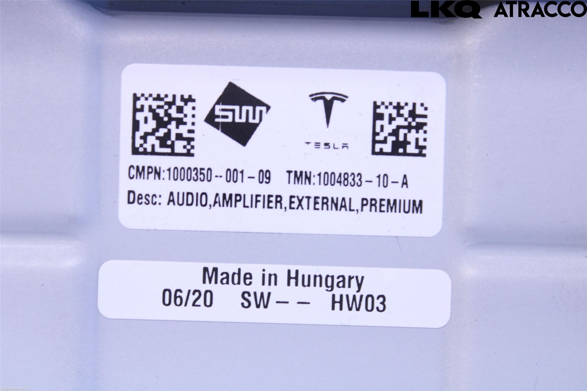 Tesla MODEL X 16- Radio-Stereo Förstärkare