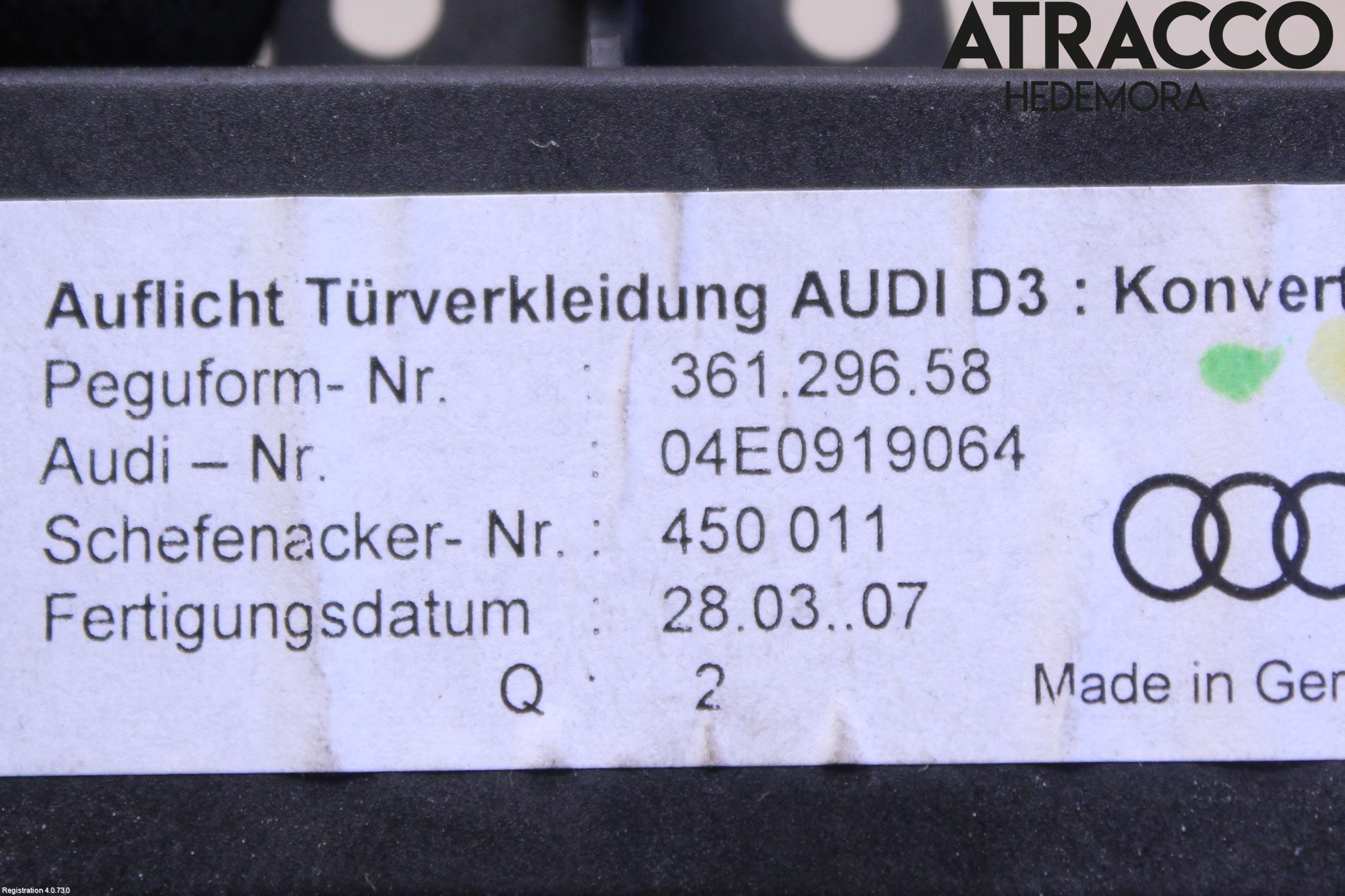 Audi A8/S8 4E  02-09 Styrenhet Dörr