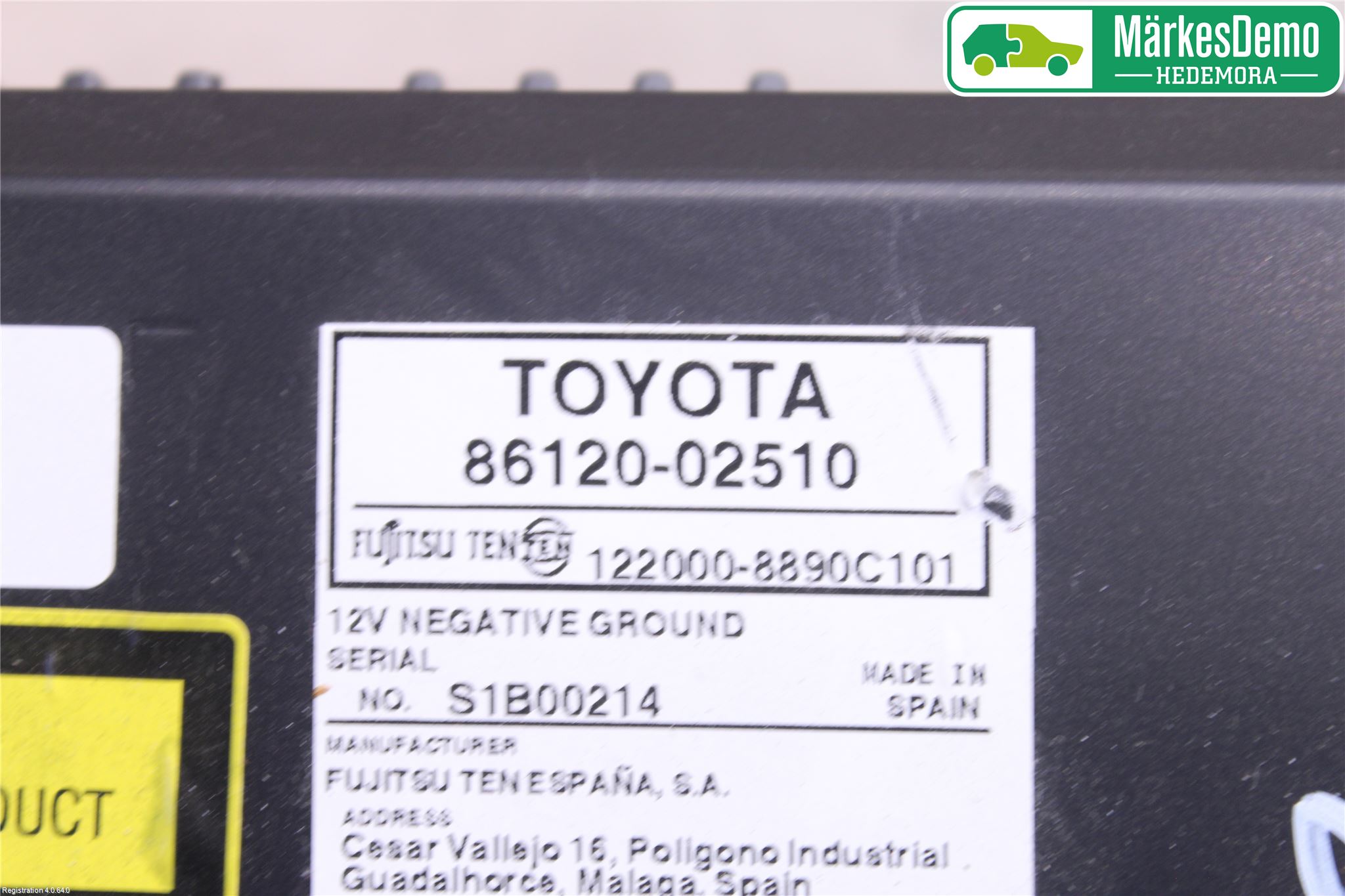 Toyota AURIS 10-12 Cd Radio - Multimediapanel