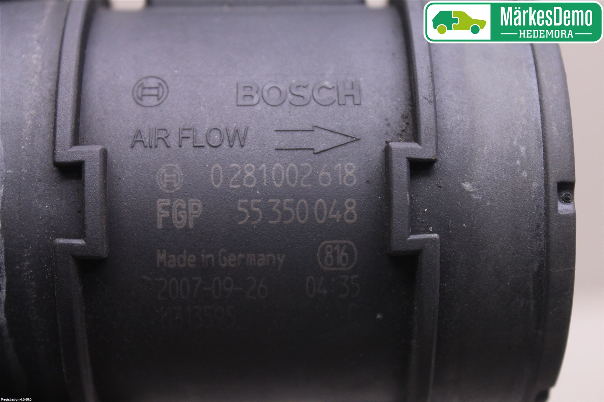 Cadillac BLS Injluftmassamätare