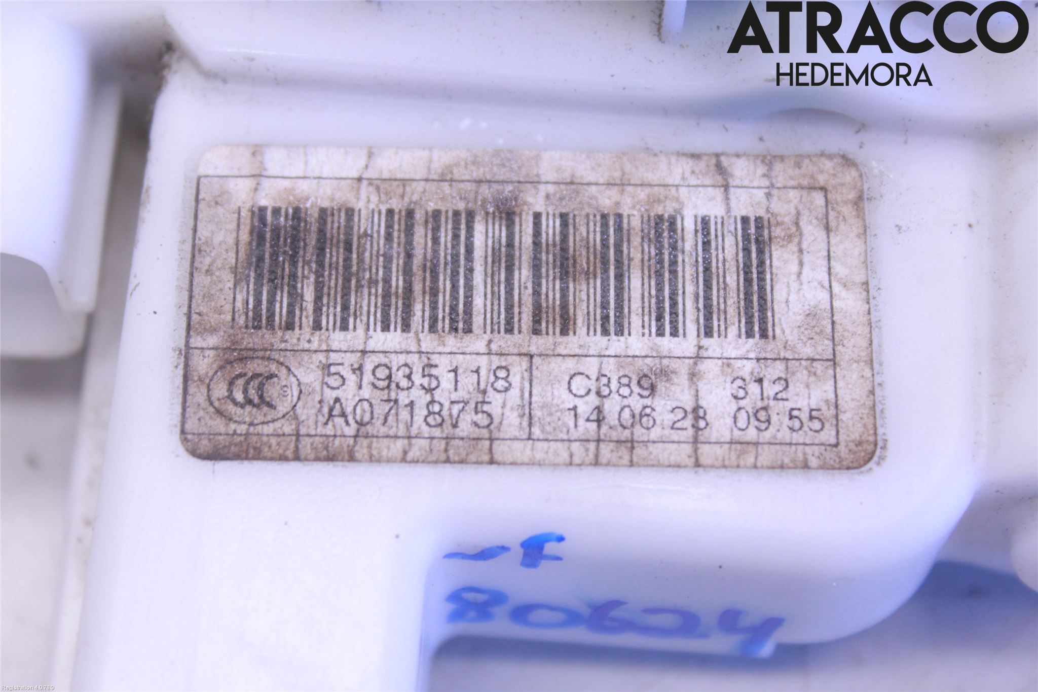 Fiat 500 07- Låskista-Dörrlås