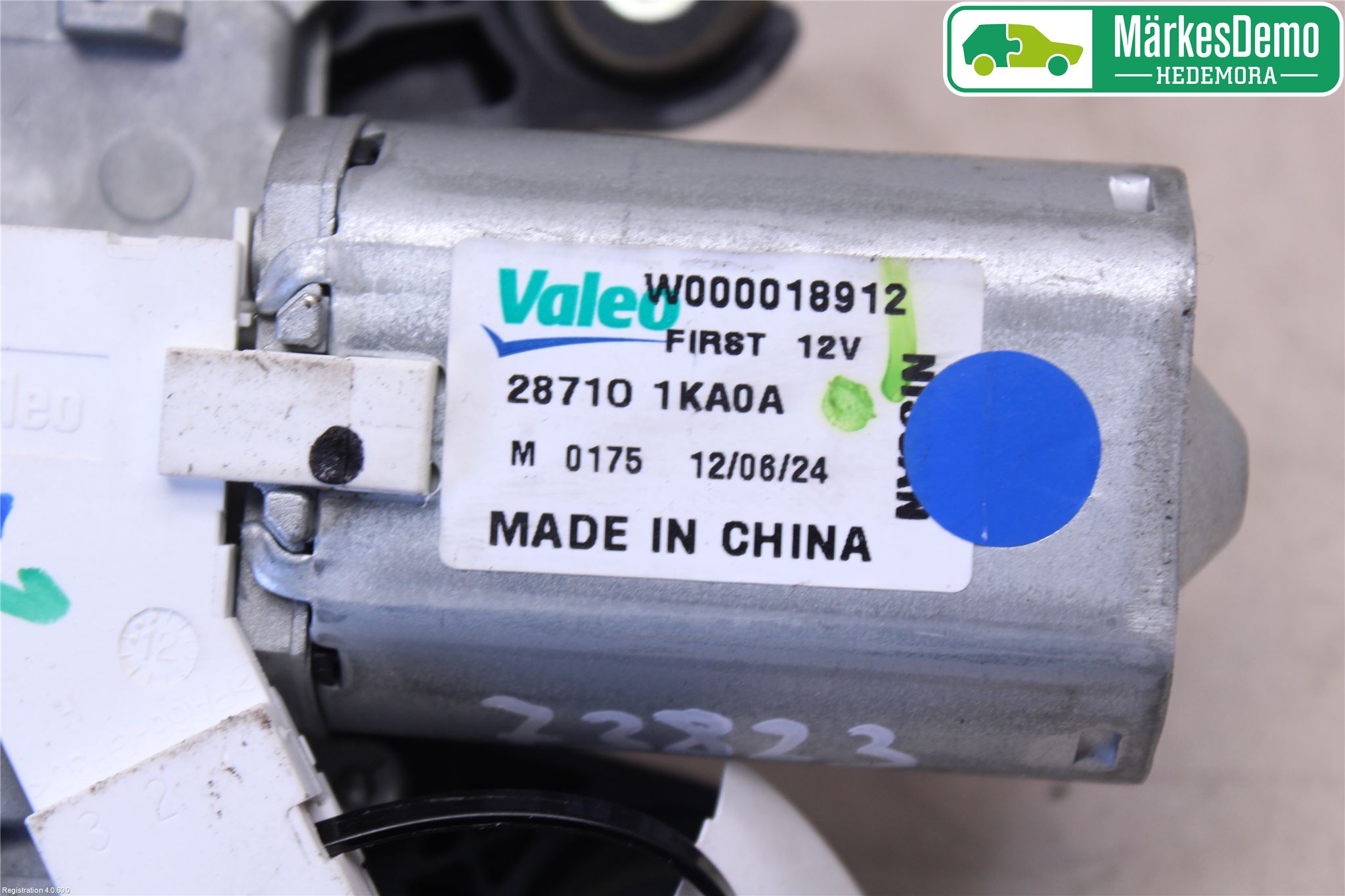 Nissan JUKE 10-14 Torkarmotor Baklucka