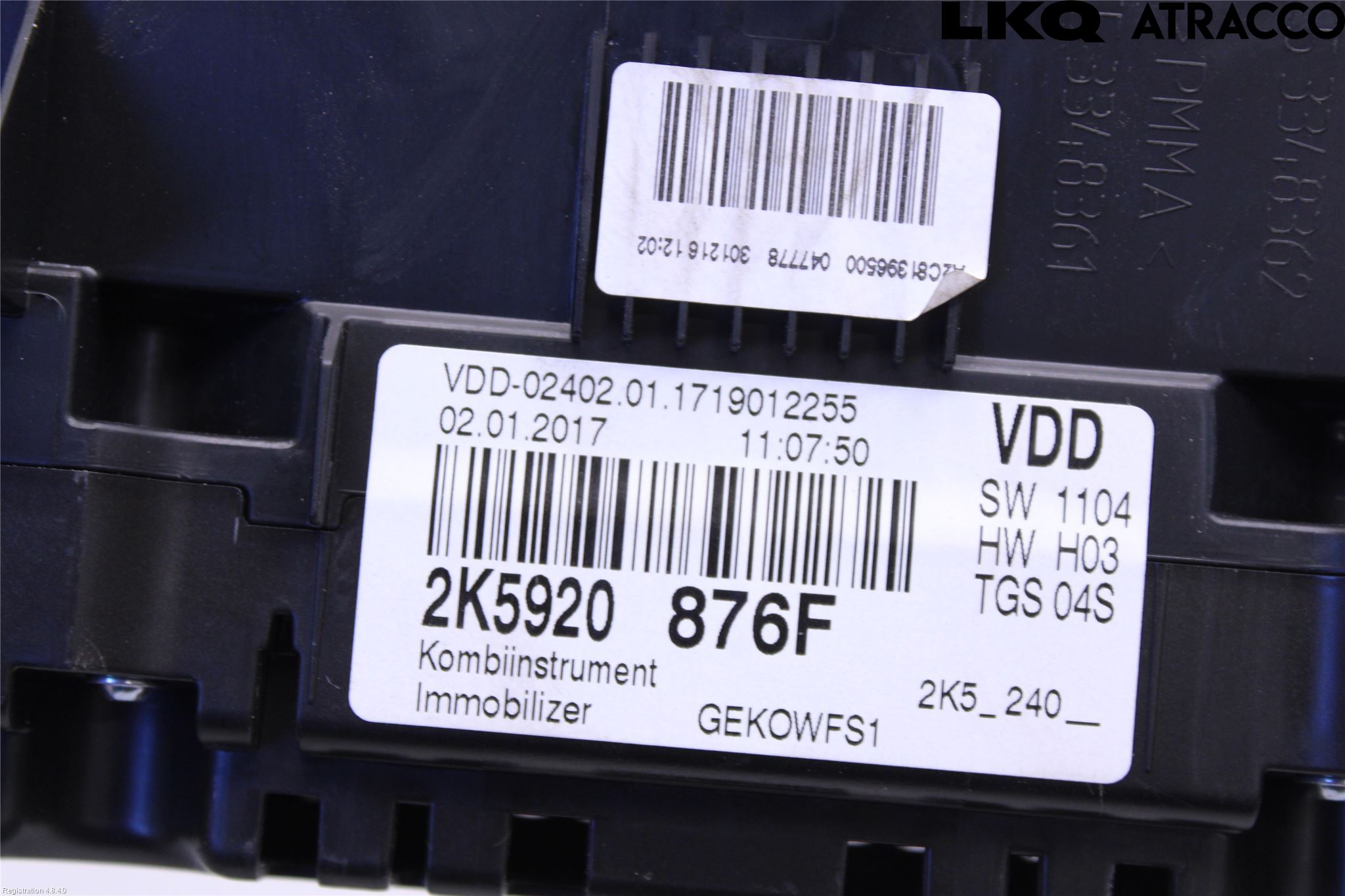 Volkswagen VW CADDY 16-20 Instrument Komb