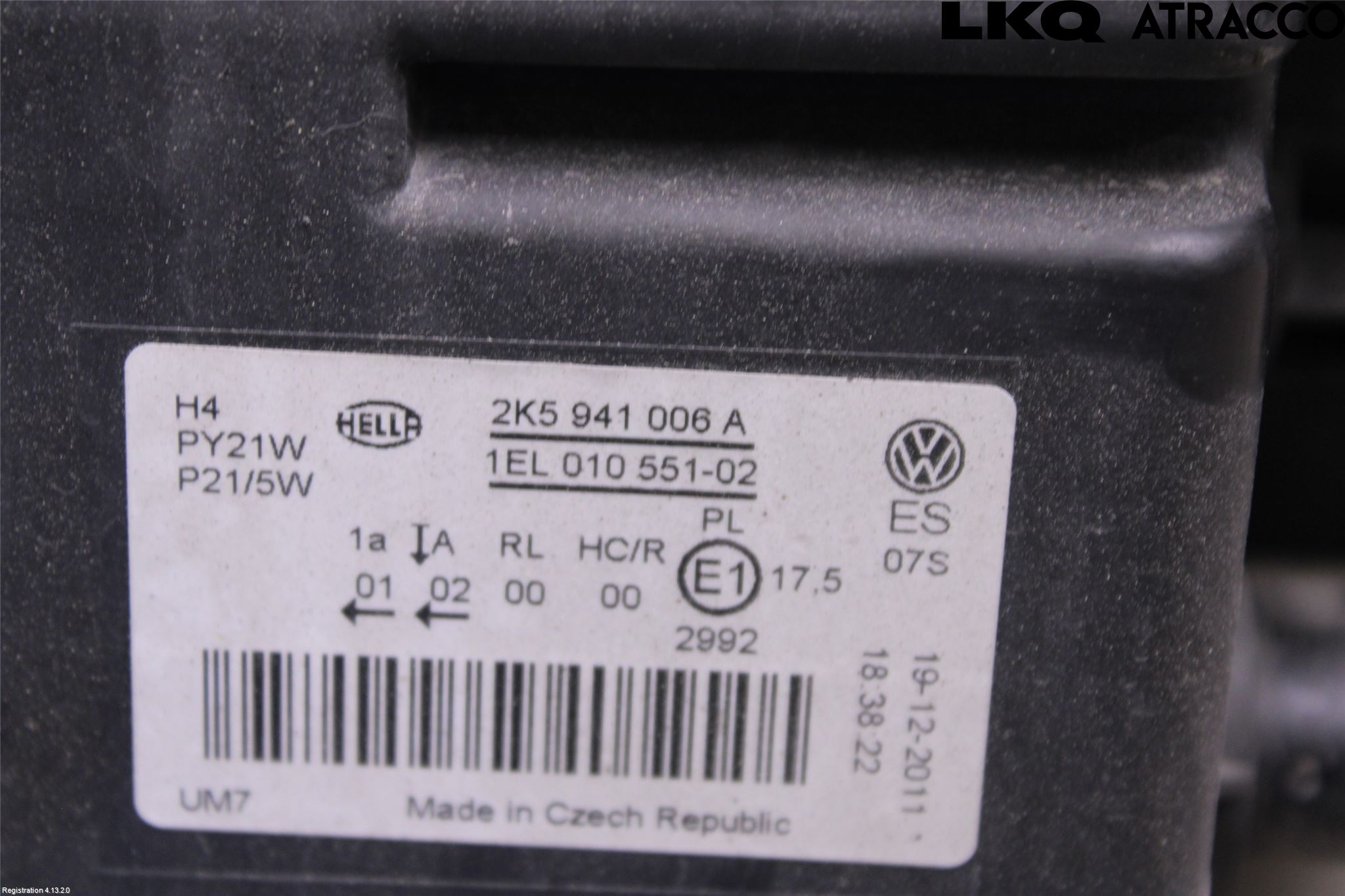 Volkswagen VW CADDY 11-15 Strålkastare Höger