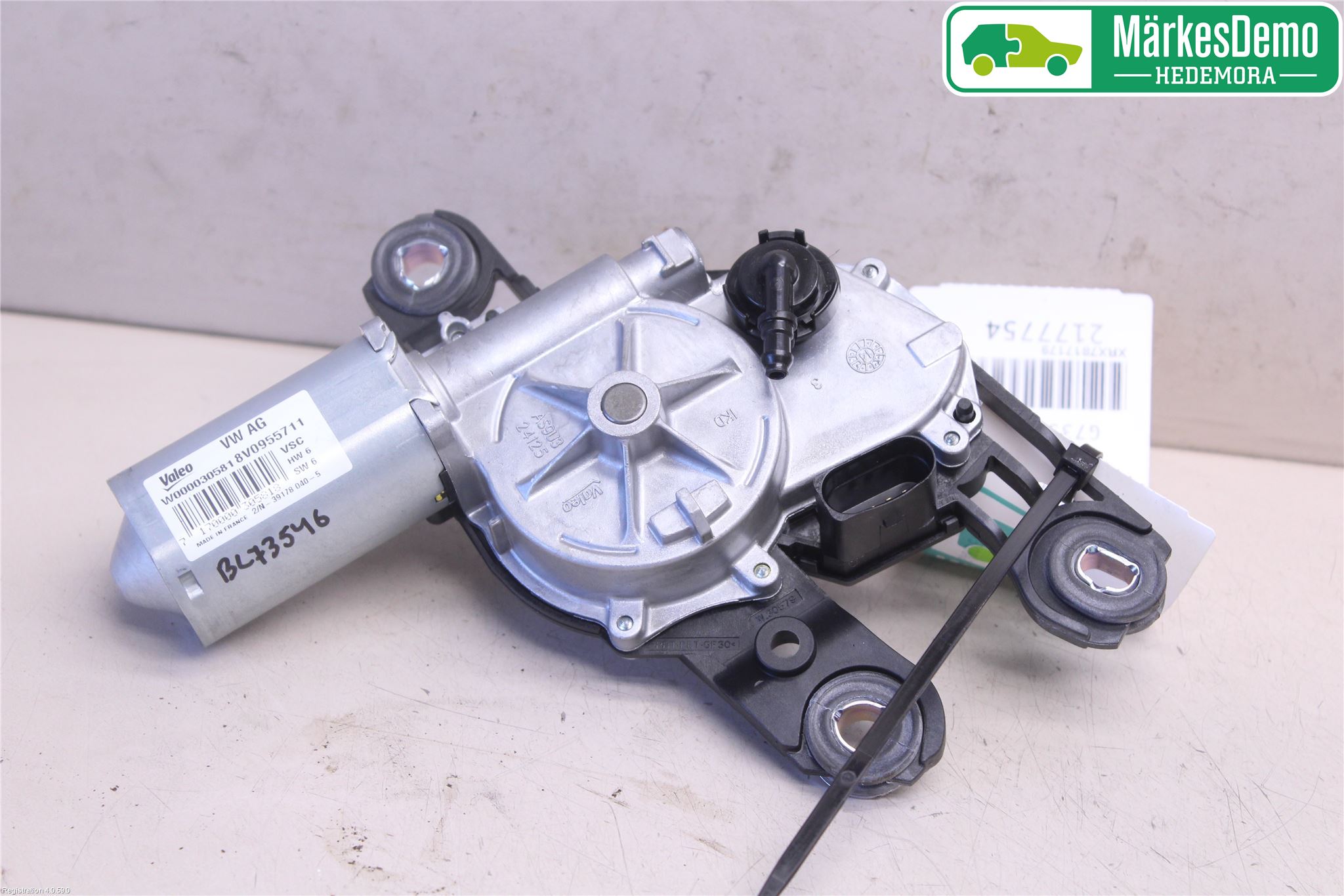 Audi A3/S3 8V 13-20 Torkarmotor Baklucka