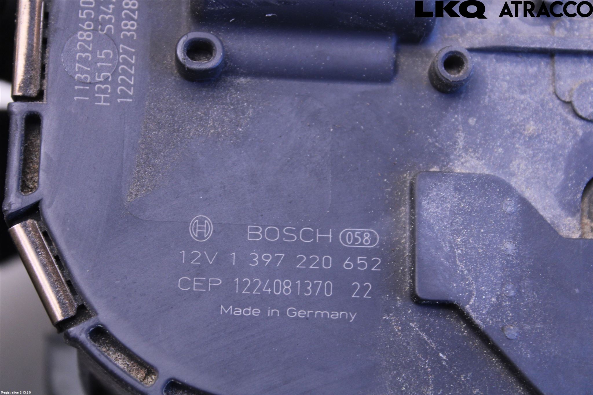 Volkswagen VW GOLF VI 09-13 Torkarmotor Vindruta