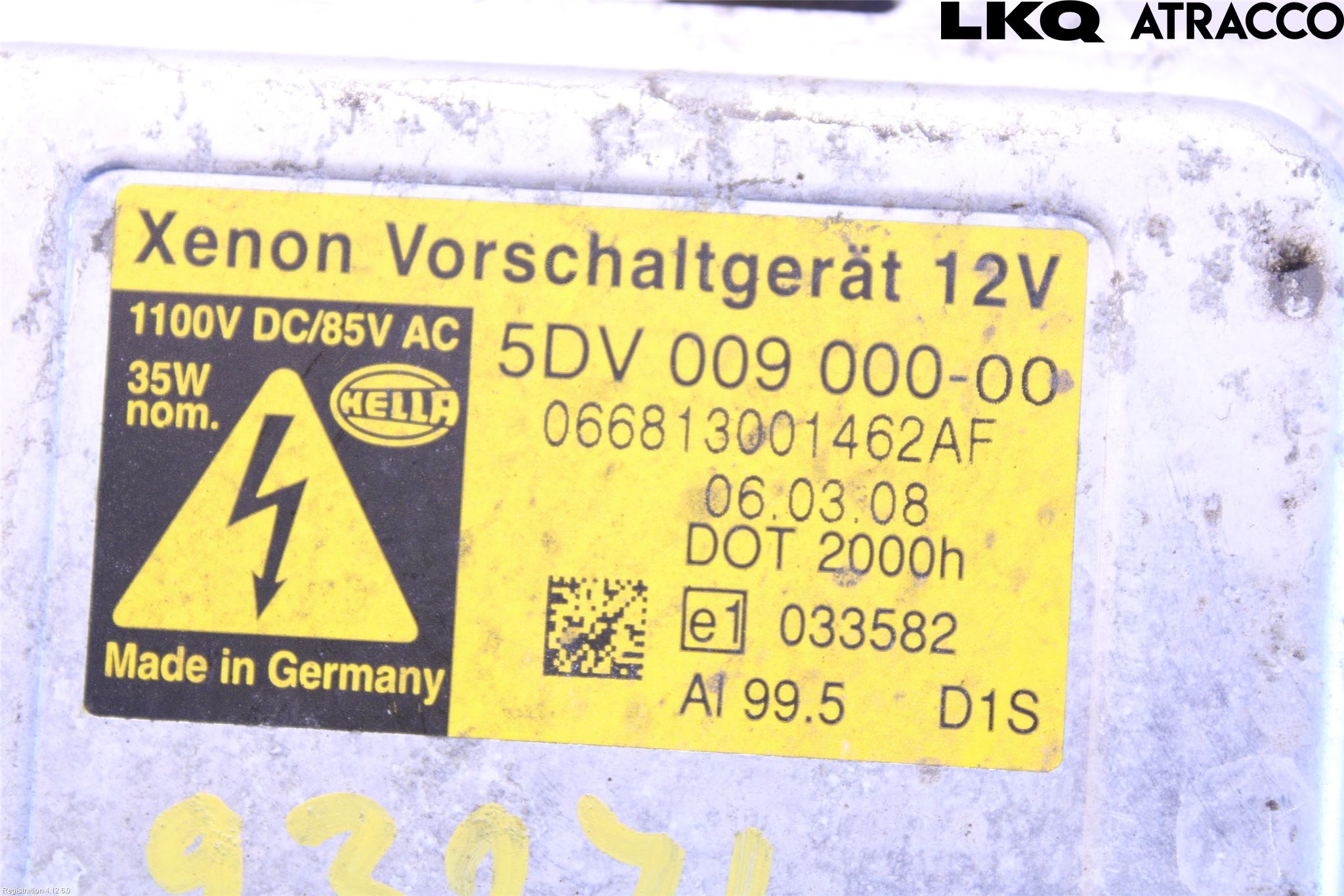 BMW 5 E60/61 Sed/Tou 02-10 Styrenhet Strålkastare