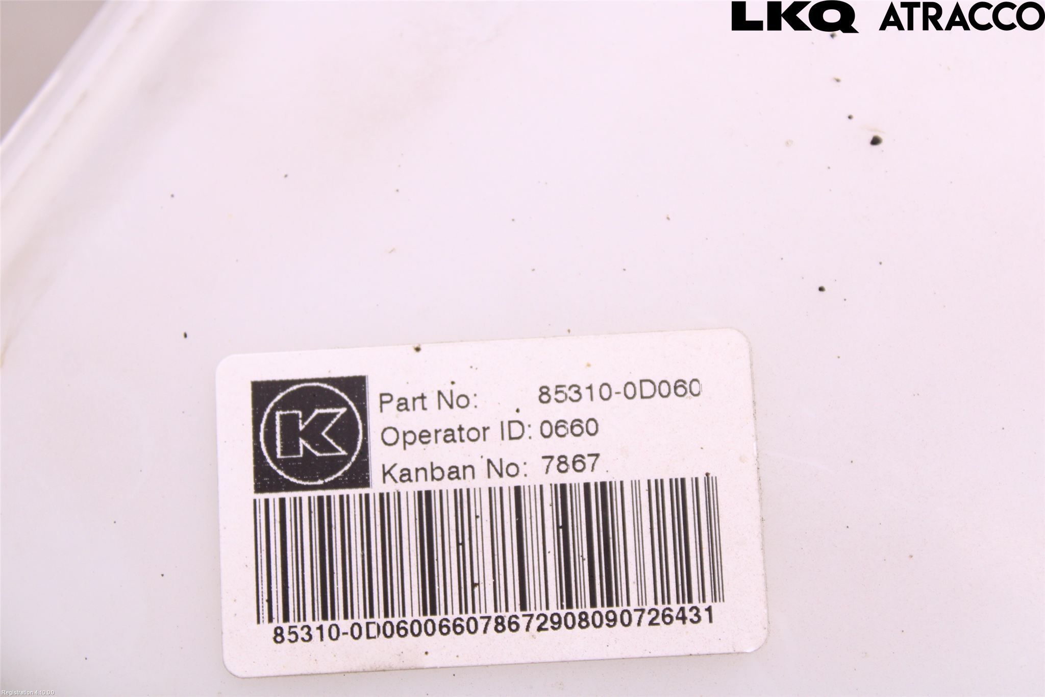 Toyota YARIS XP90 06-11 Spolartank Vindruta