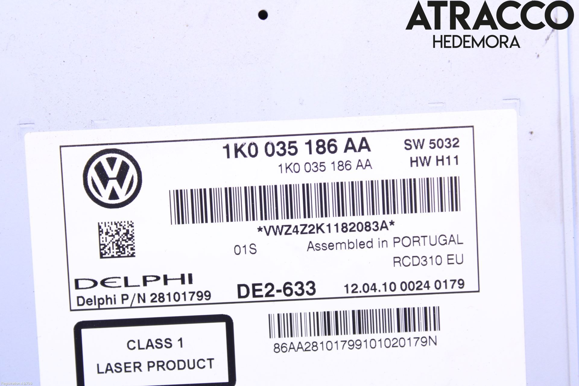 Volkswagen VW GOLF VI 09-13 Cd Radio - Multimediapanel