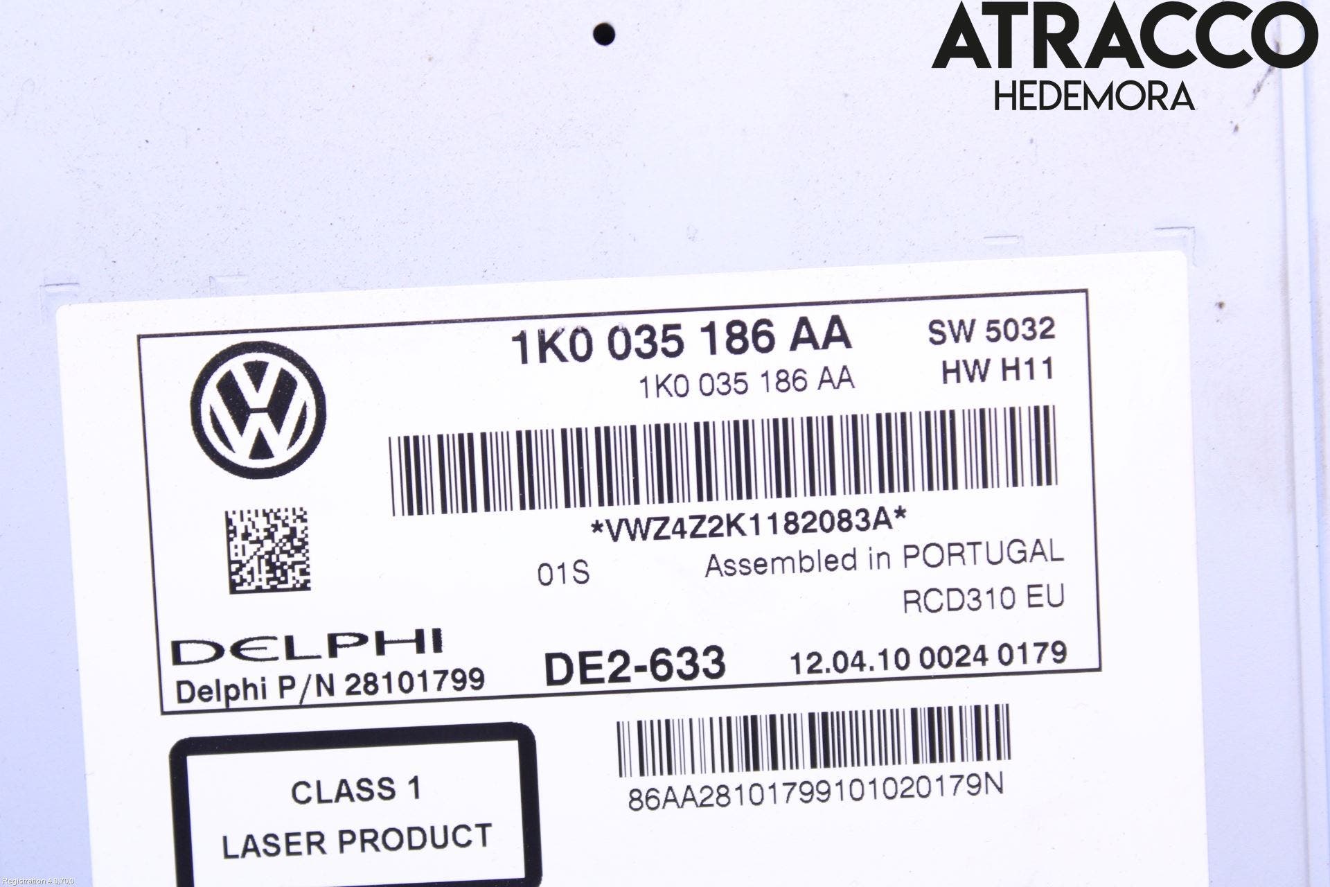 Volkswagen VW GOLF VI 09-13 Cd Radio - Multimediapanel