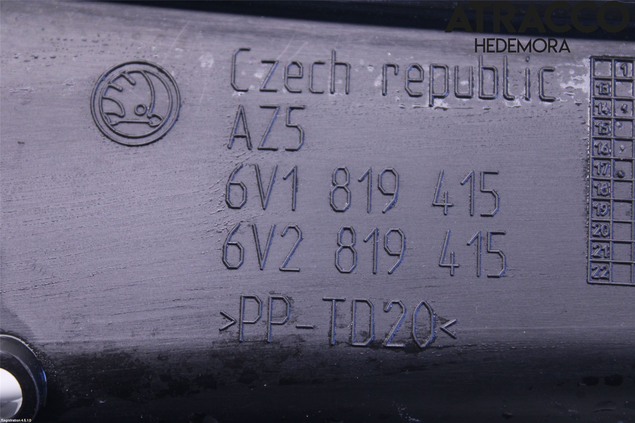 Skoda FABIA 15-21 Torpedplåt-Torpedplast