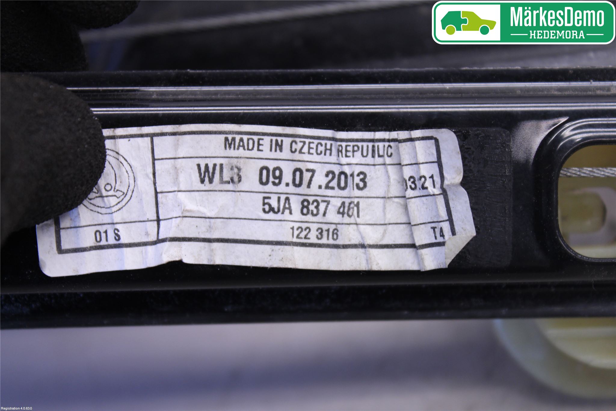 Skoda RAPID Fönsterhiss El Kompl