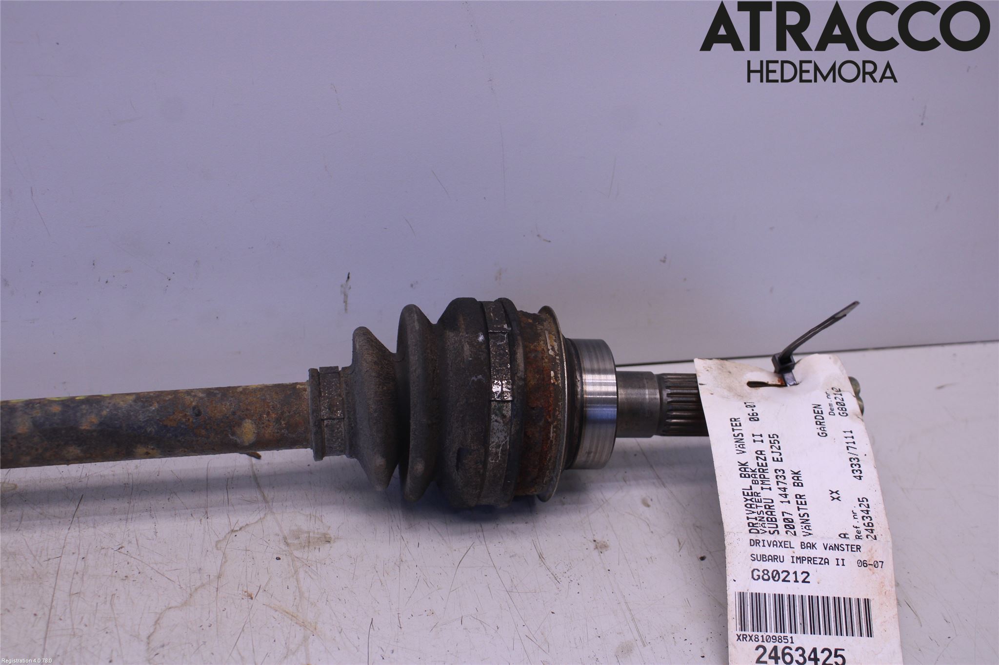 Subaru IMPREZA II  06-07 Drivaxel Bak Vänster