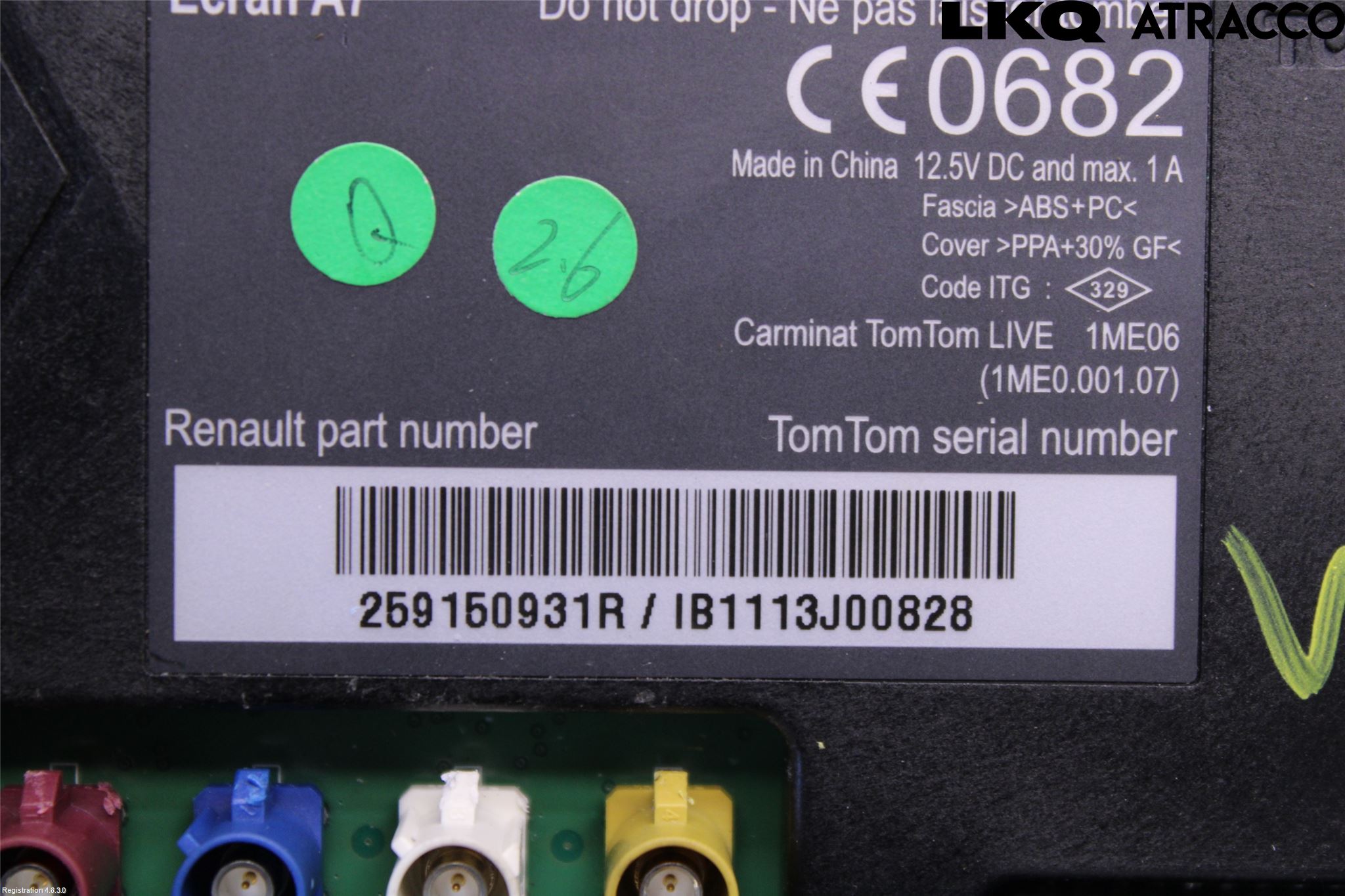 Renault MEGANE III 09-15 Multifunktionsdisplay