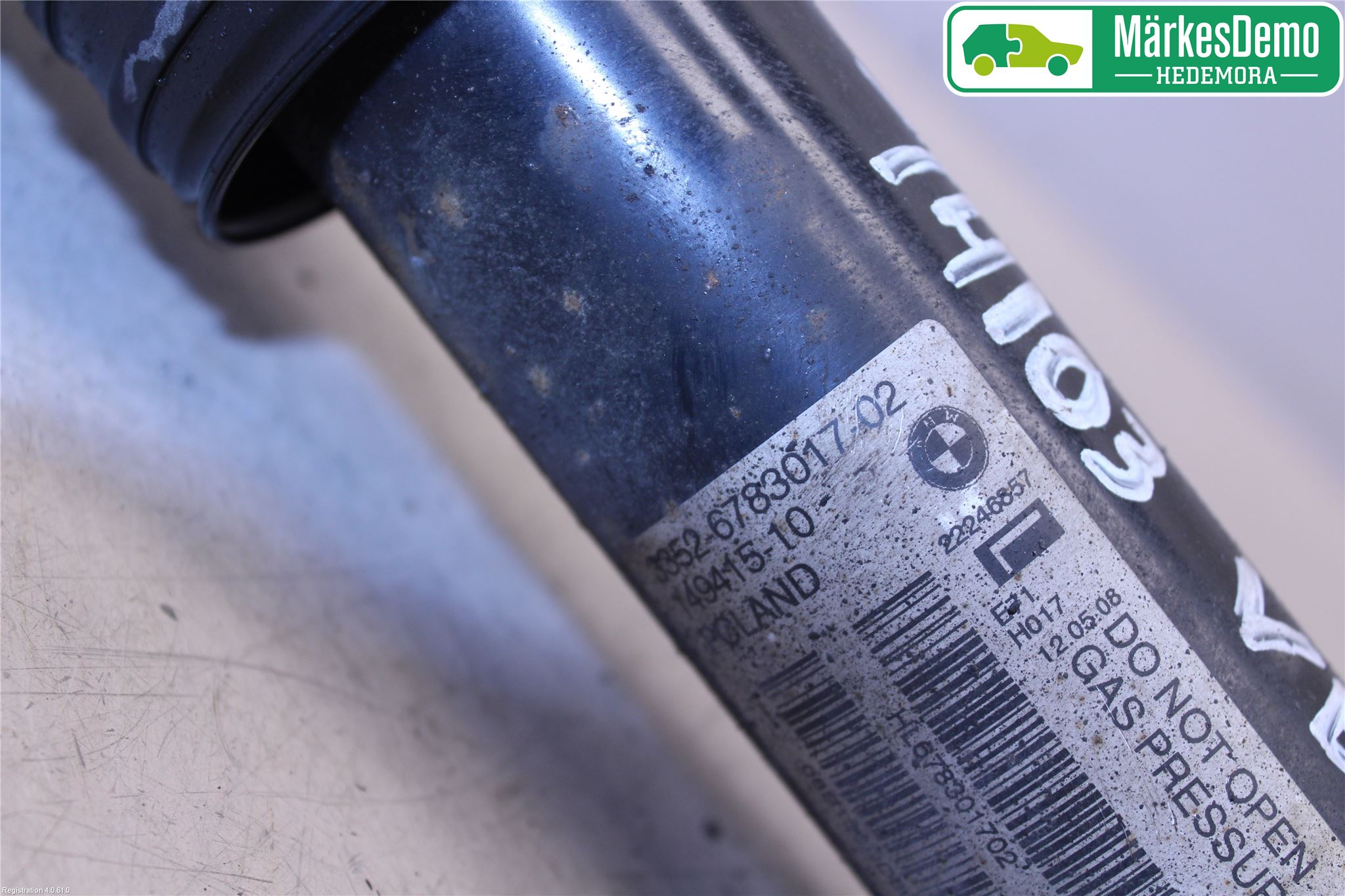 BMW X6 E71/E72   08-14 Stötdämpare Bak