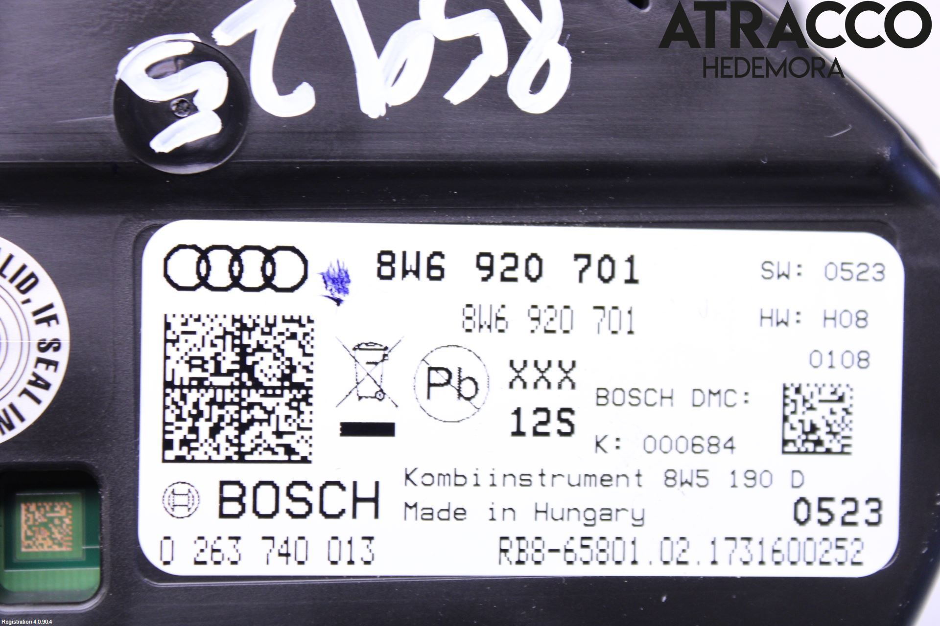 Audi A5 17- Instrument Komb