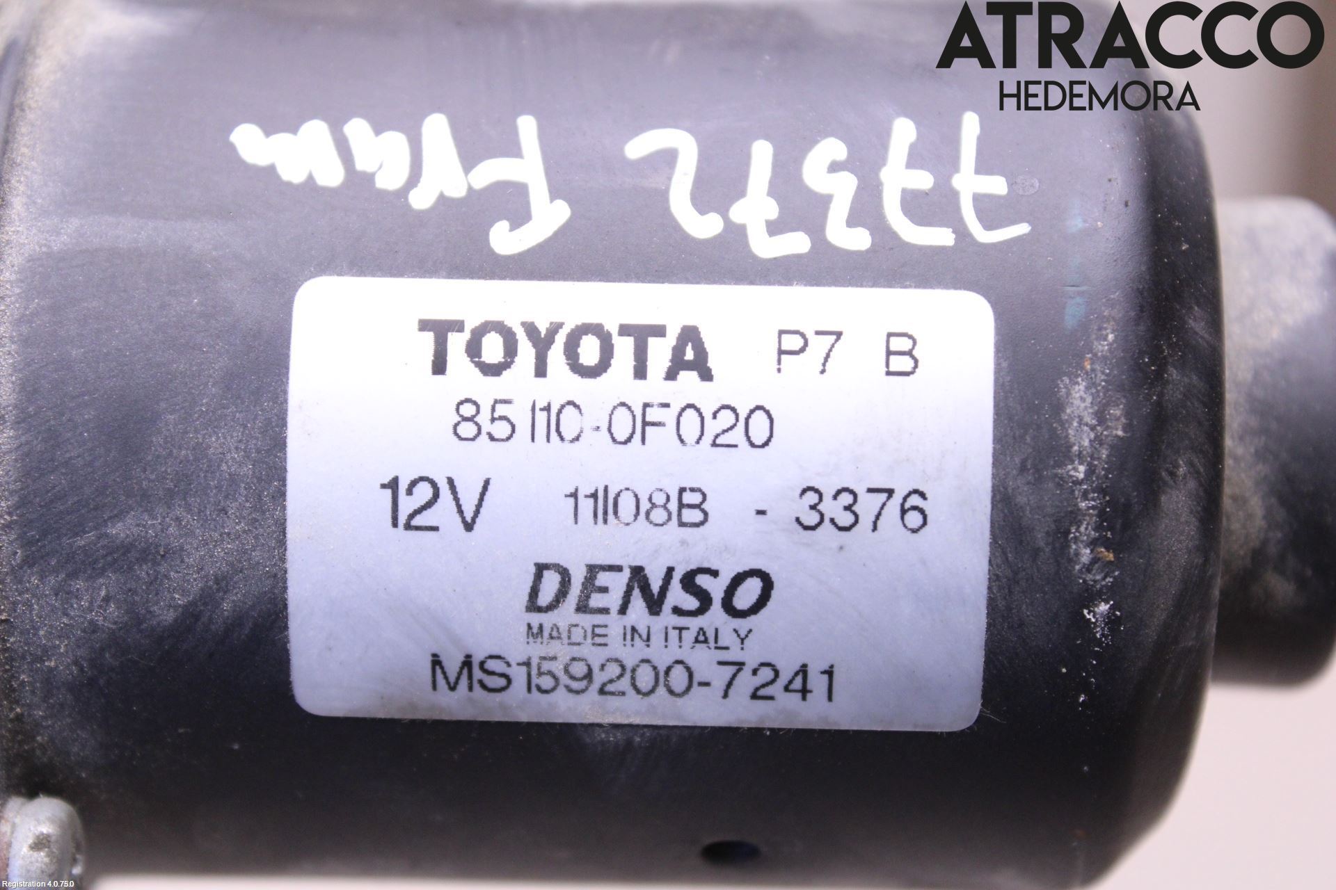 Toyota COROLLA VERSO 08-09 Torkarmotor Vindruta