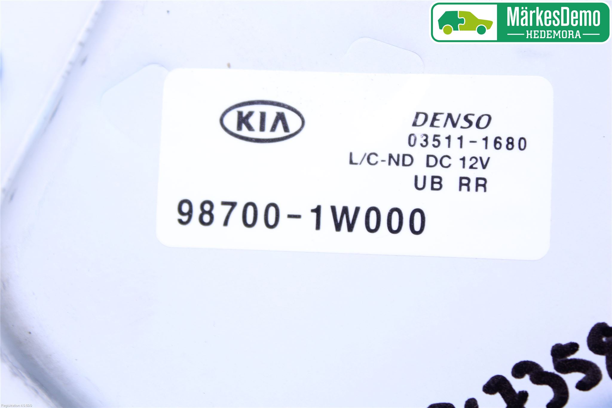 Kia RIO 12-16 Torkarmotor Baklucka
