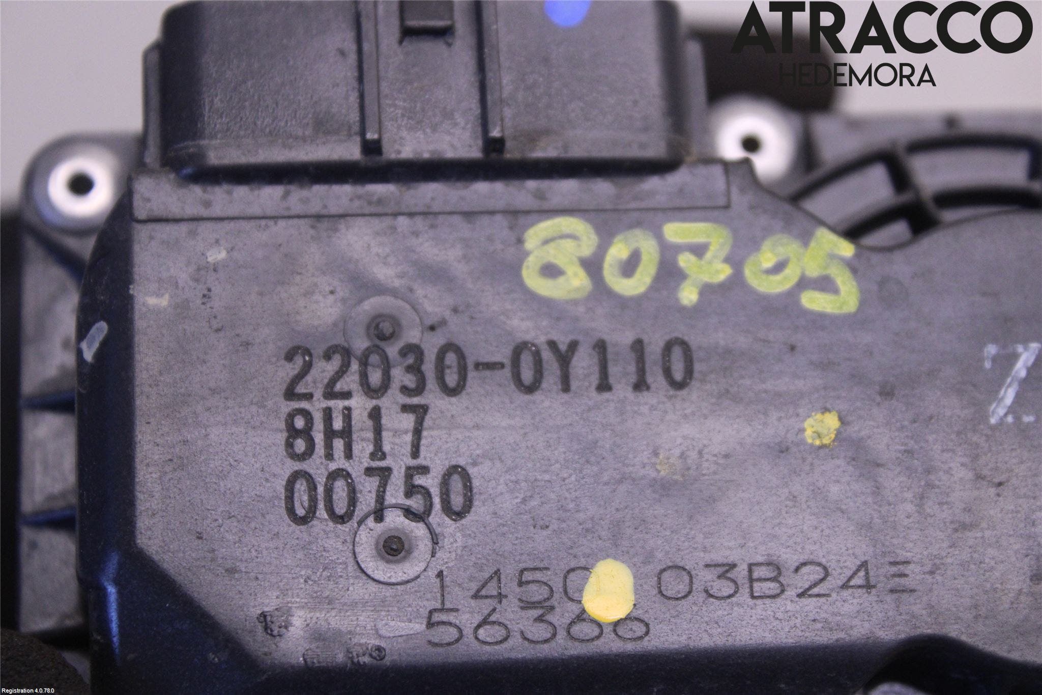 Toyota YARIS XP130 15-20 Injspjällhus