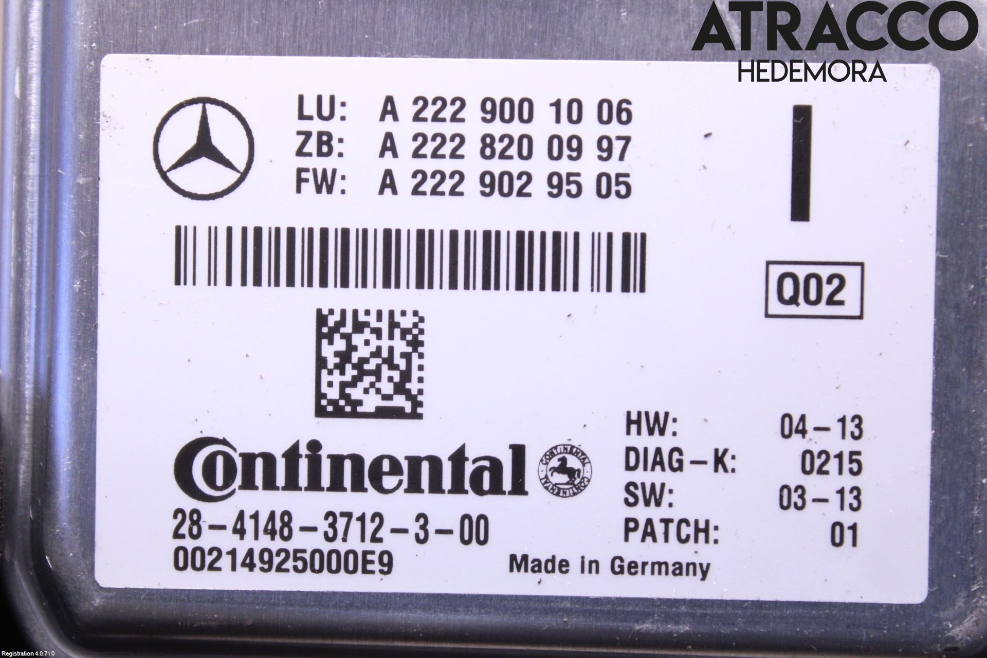 Mercedes-Benz MB C-KLASS (W205) 14-21 Sensor Adaptiv Farthållare